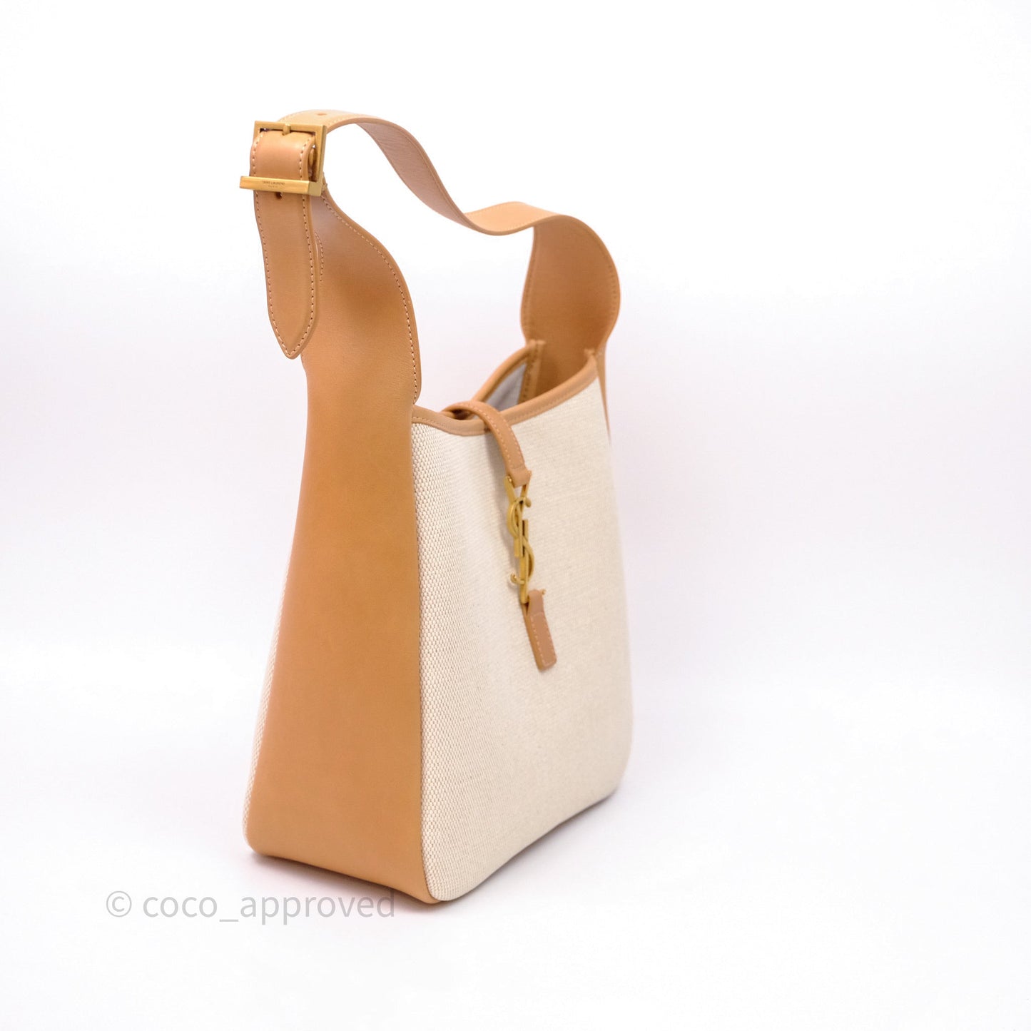 Saint Laurent Small ‘Le 5 a 7’ Hobo Bag Canvas