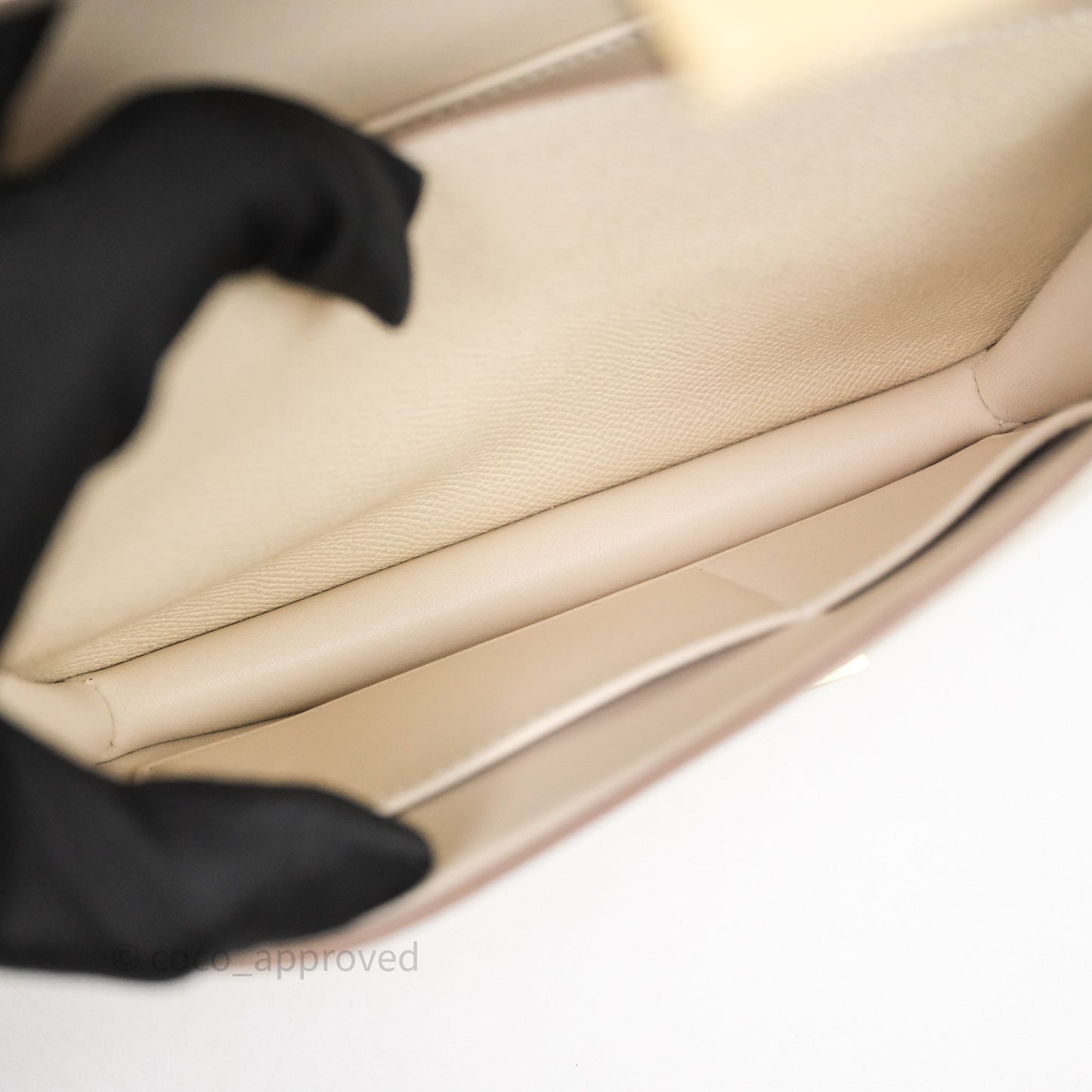 Hermès Constance Mini 18cm Mirror Craie 10 Gold Hardware