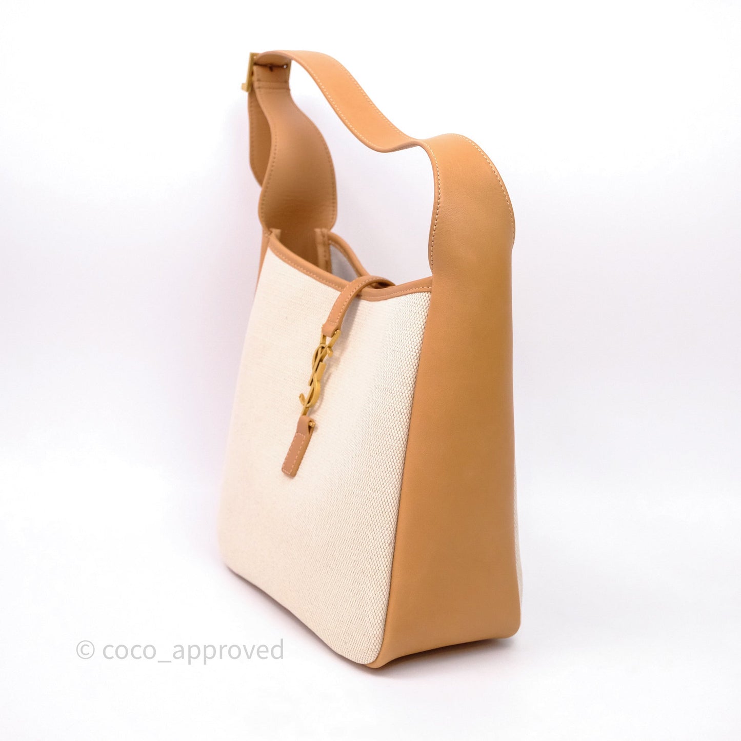 Saint Laurent Small ‘Le 5 a 7’ Hobo Bag Canvas