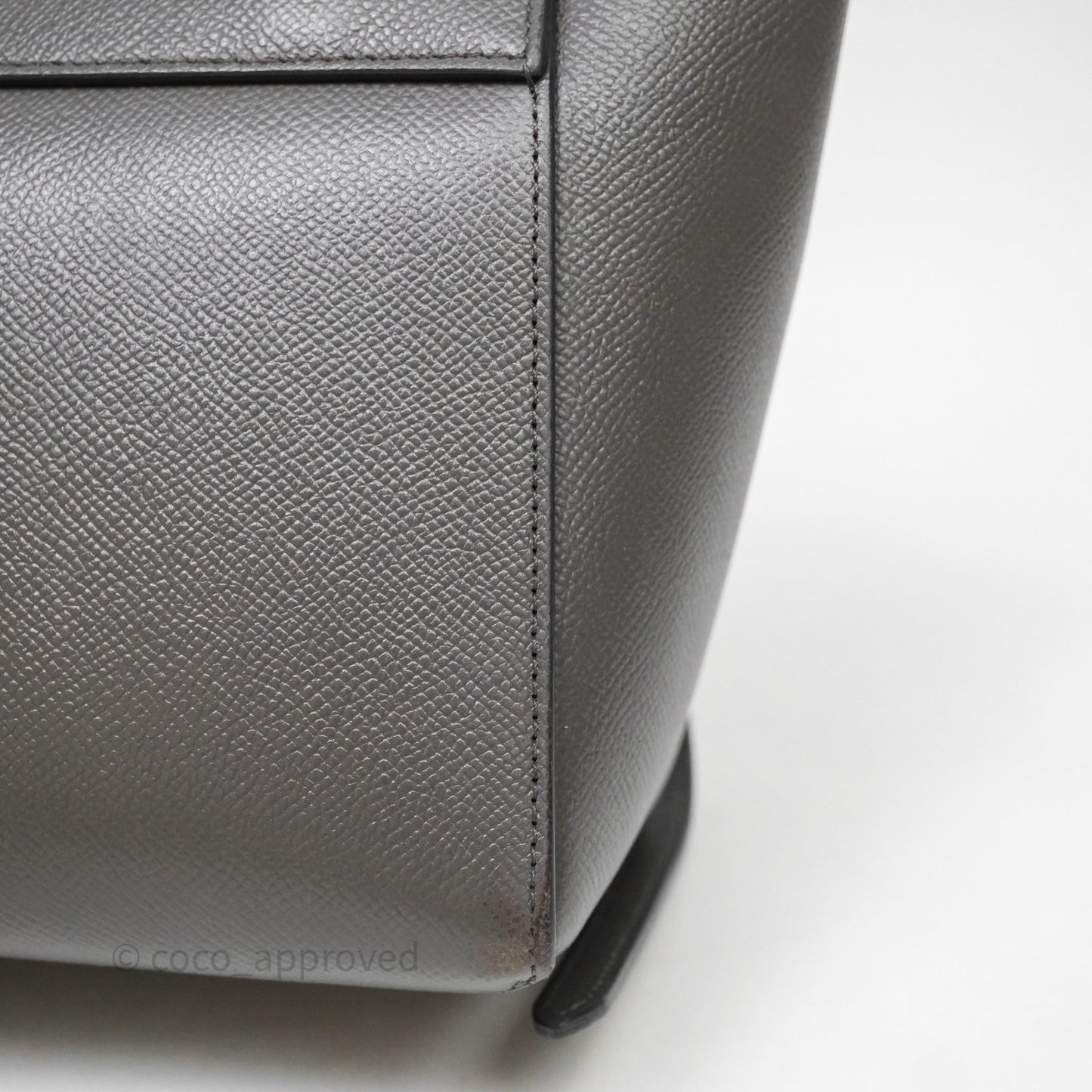 Celine Nano Belt Bag Grey Grained Calfskin Gold Hardware