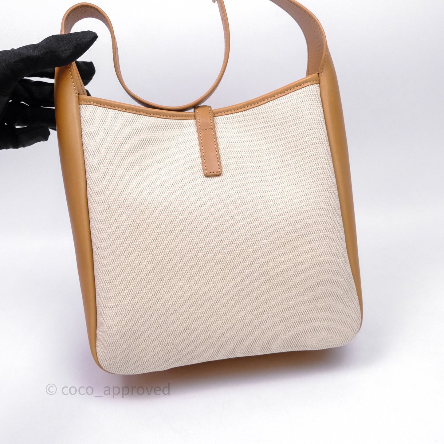 Saint Laurent Small ‘Le 5 a 7’ Hobo Bag Canvas