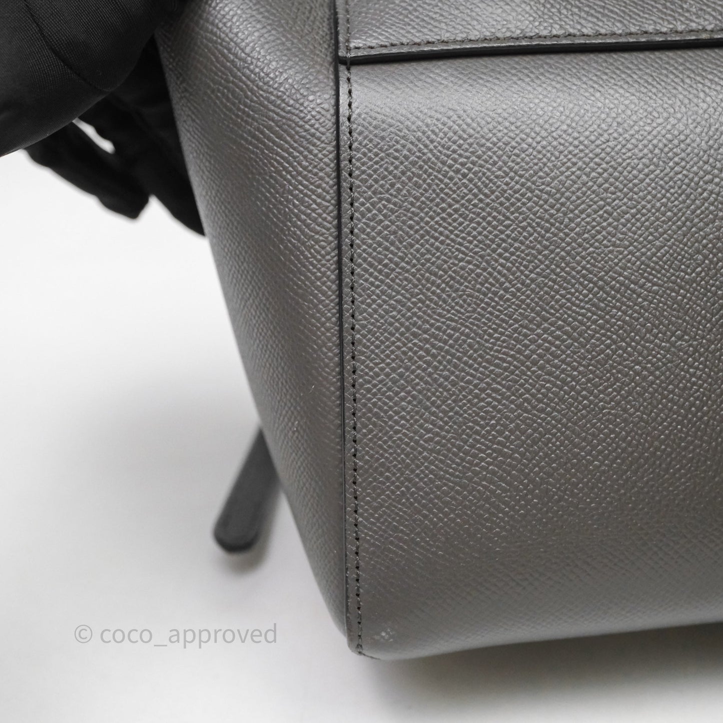 Celine Nano Belt Bag Grey Grained Calfskin Gold Hardware