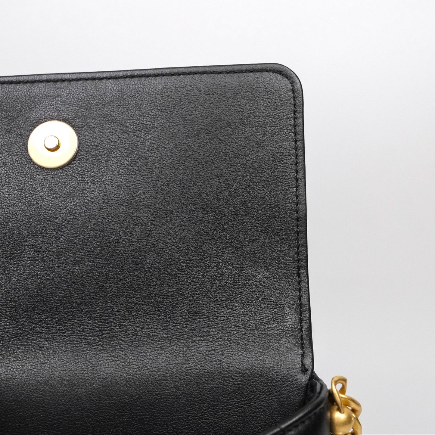 Chanel Small Pearl Hobo Bag Black Calfskin Aged Gold Hardware