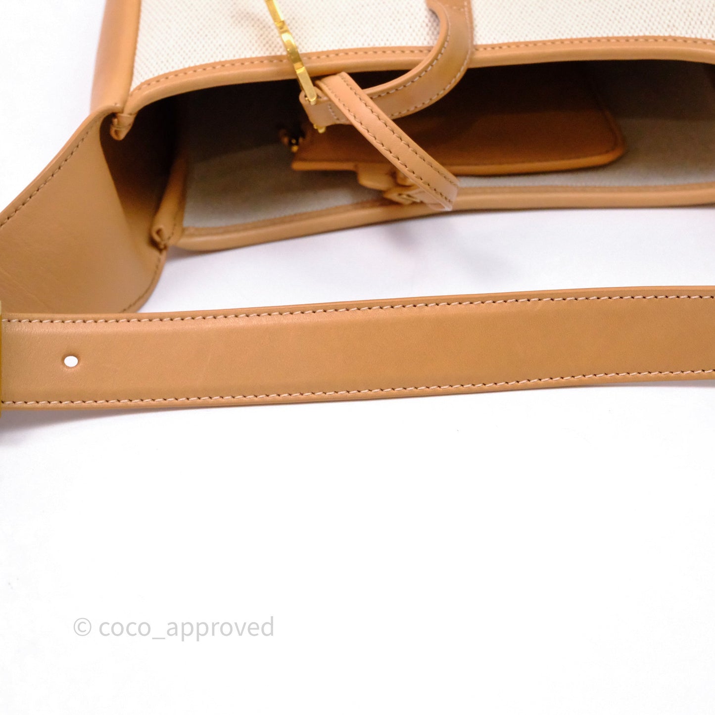 Saint Laurent Small ‘Le 5 a 7’ Hobo Bag Canvas
