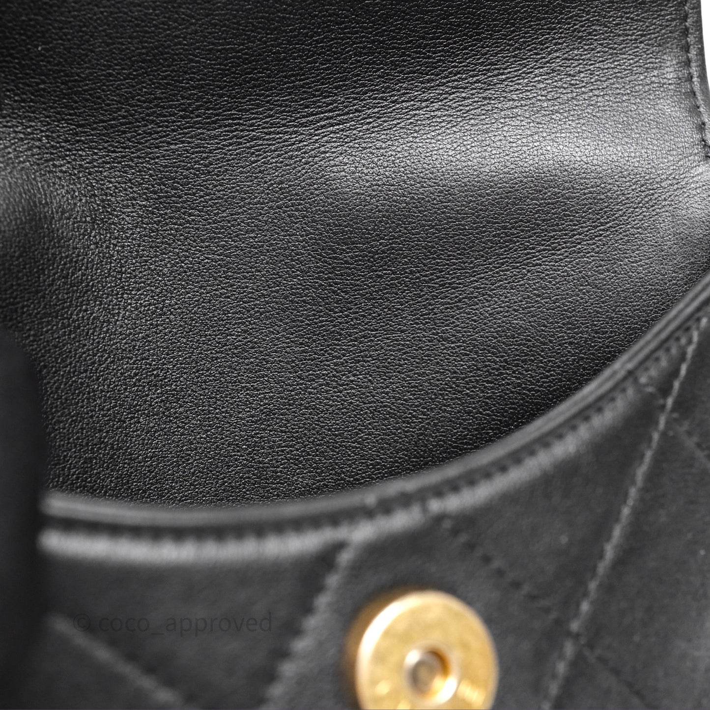 Chanel Small Pearl Hobo Bag Black Calfskin Aged Gold Hardware