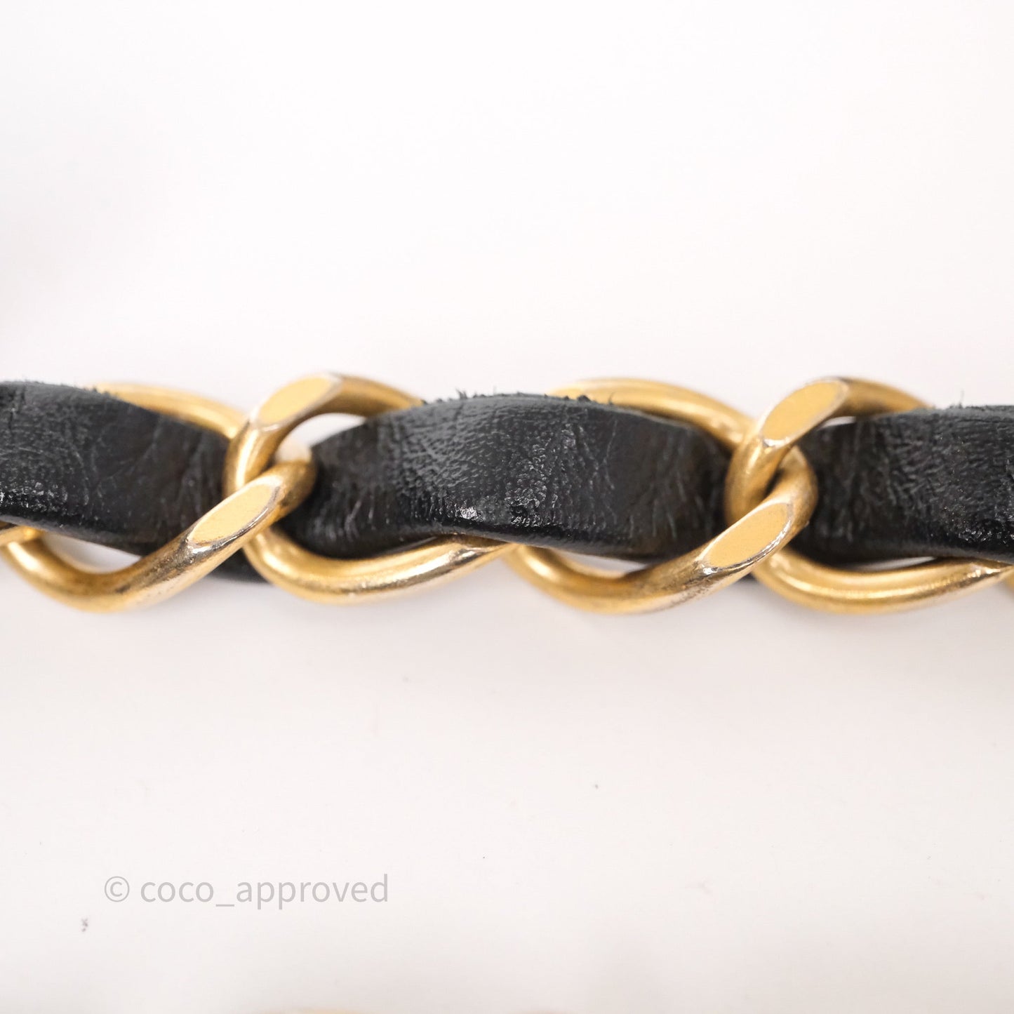 Chanel 22 Small Black Shiny Calfskin Aged Gold Hardware