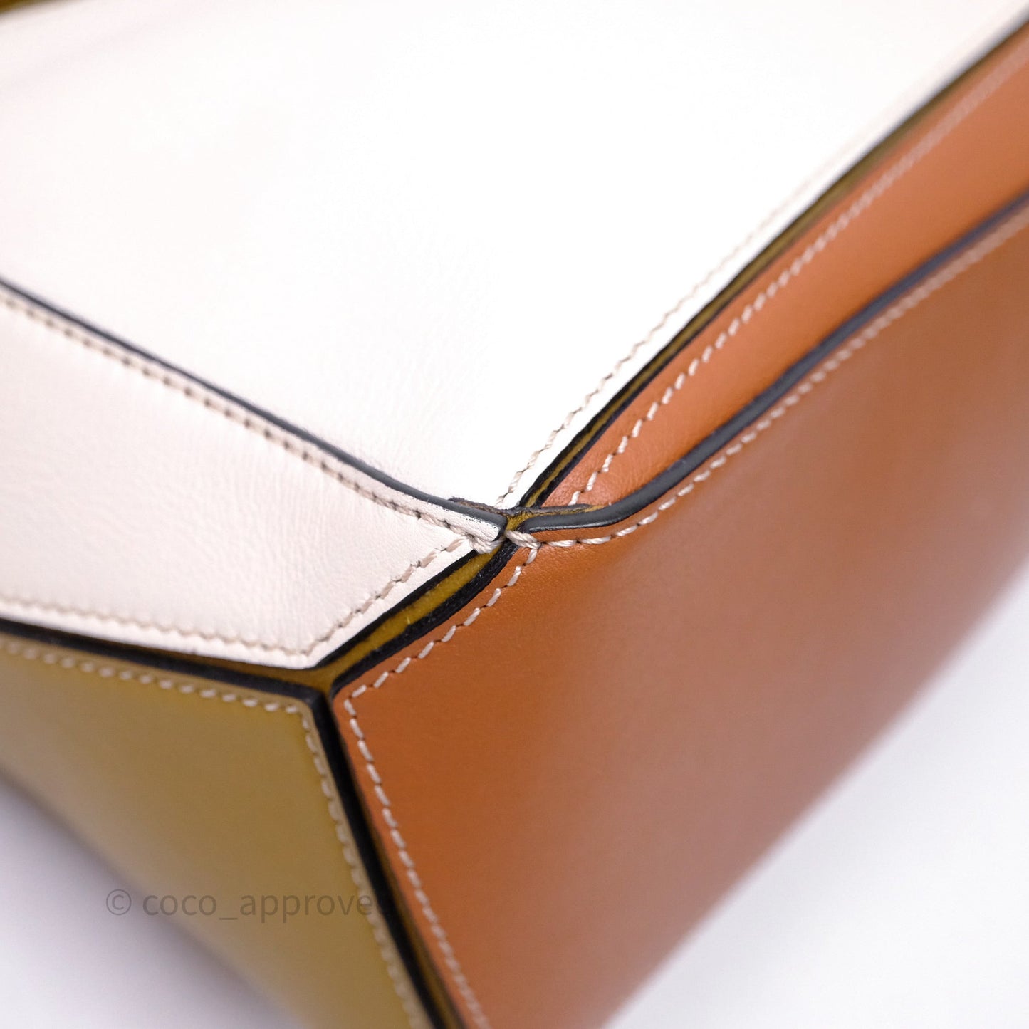 Loewe Small Puzzle Bag Khaki/ Tan Silver Hardware