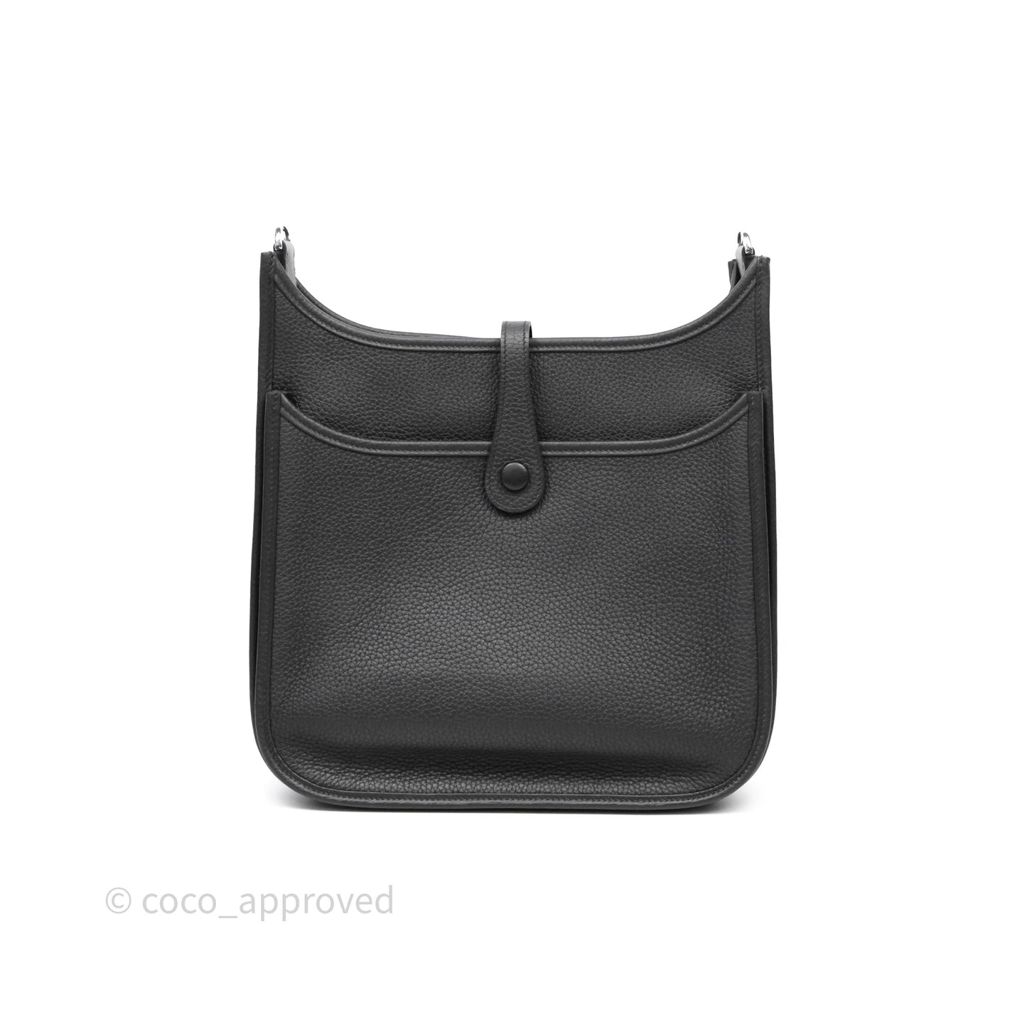 Hermes Evelyne III 29 Black Clemence Palladium Hardware
