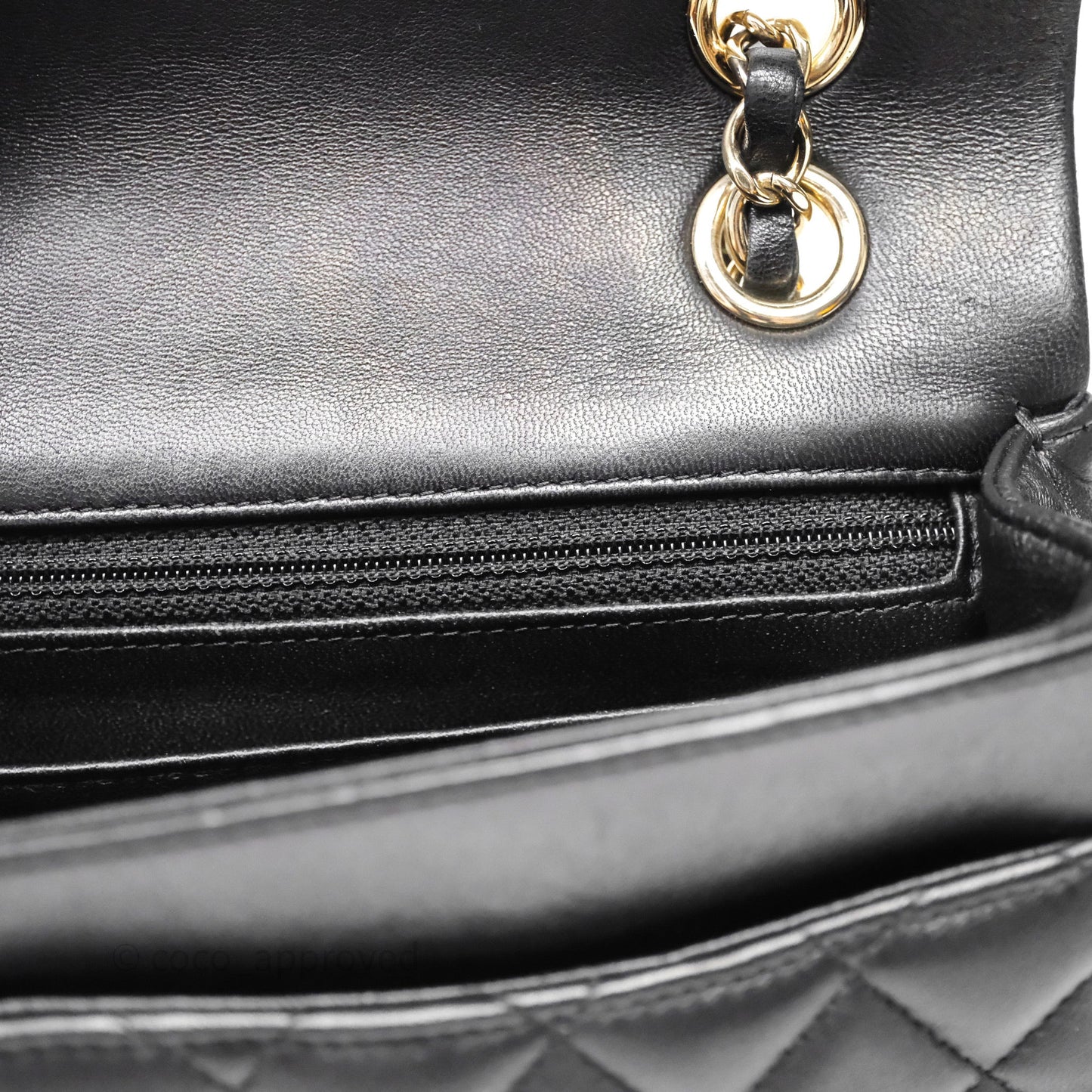 Chanel Classic M/L Medium Flap Bag Valentine Limited Edition Black Lambskin Gold Hardware