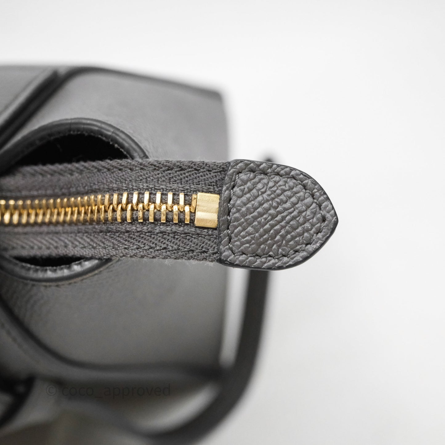 Celine Nano Belt Bag Grey Grained Calfskin Gold Hardware