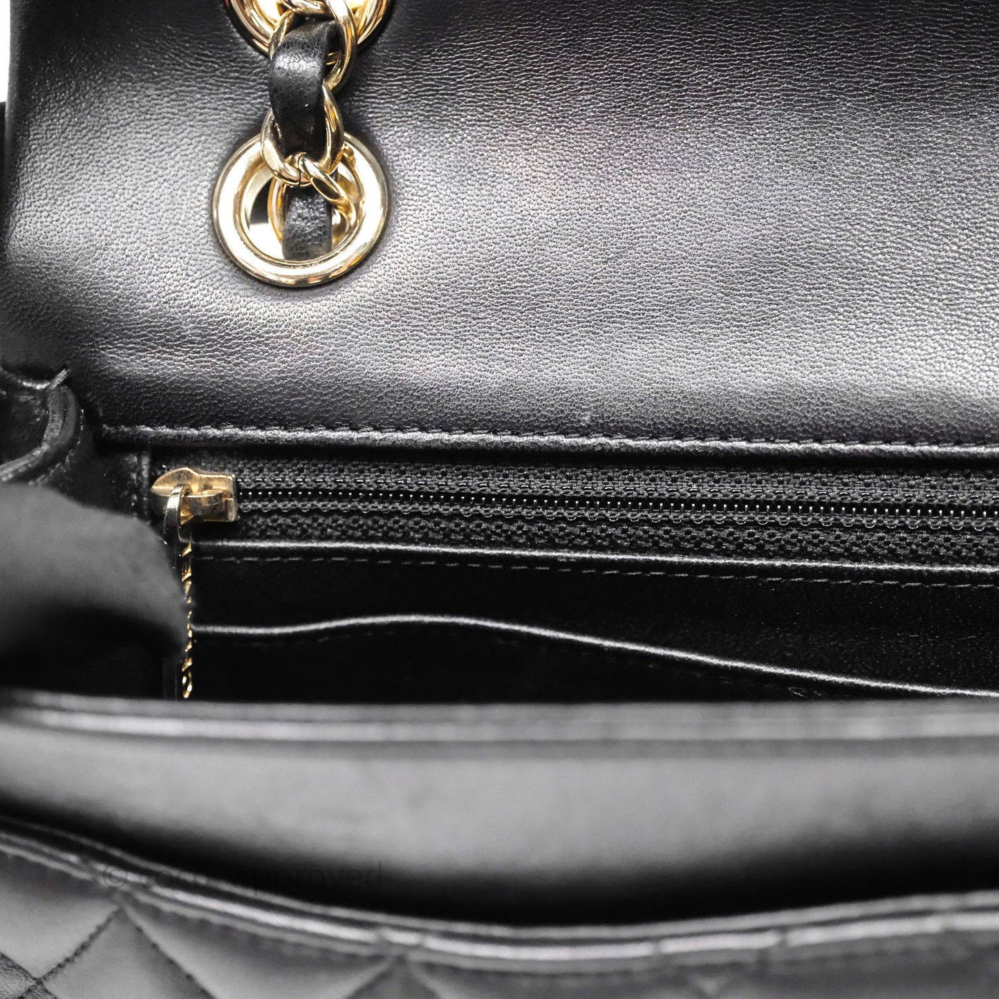 Chanel Classic M/L Medium Flap Bag Valentine Limited Edition Black Lambskin Gold Hardware