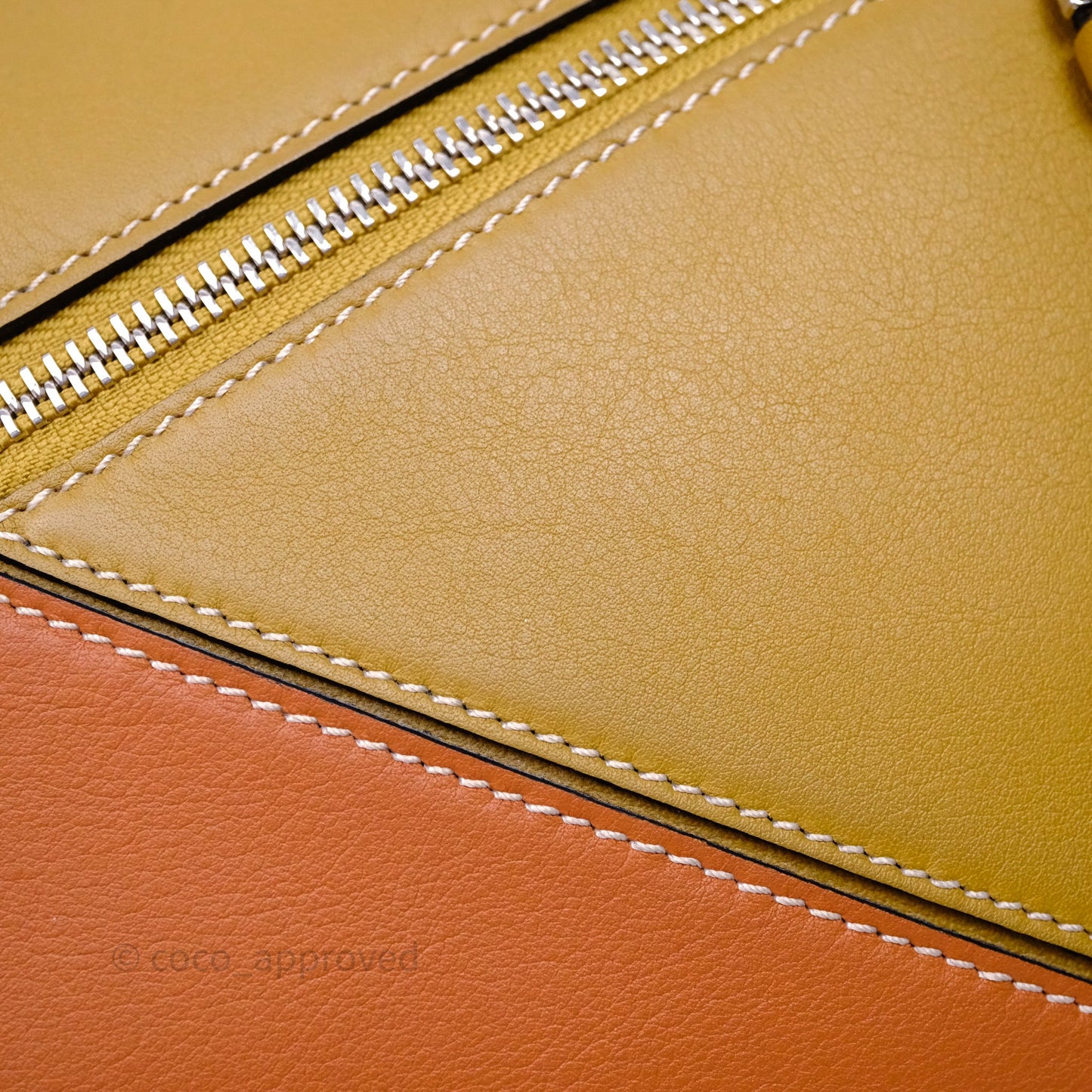 Loewe Small Puzzle Bag Khaki/ Tan Silver Hardware