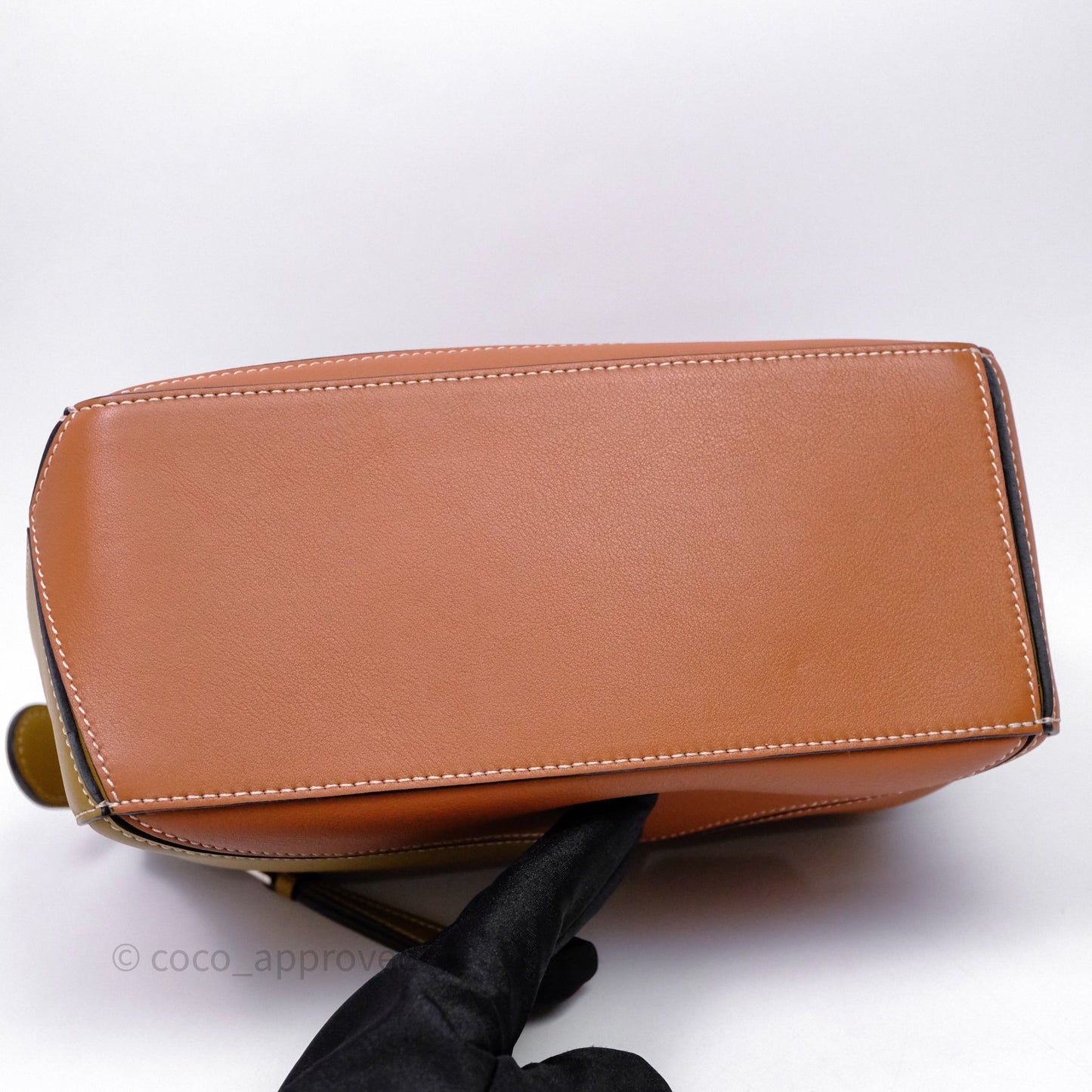 Loewe Small Puzzle Bag Khaki/ Tan Silver Hardware