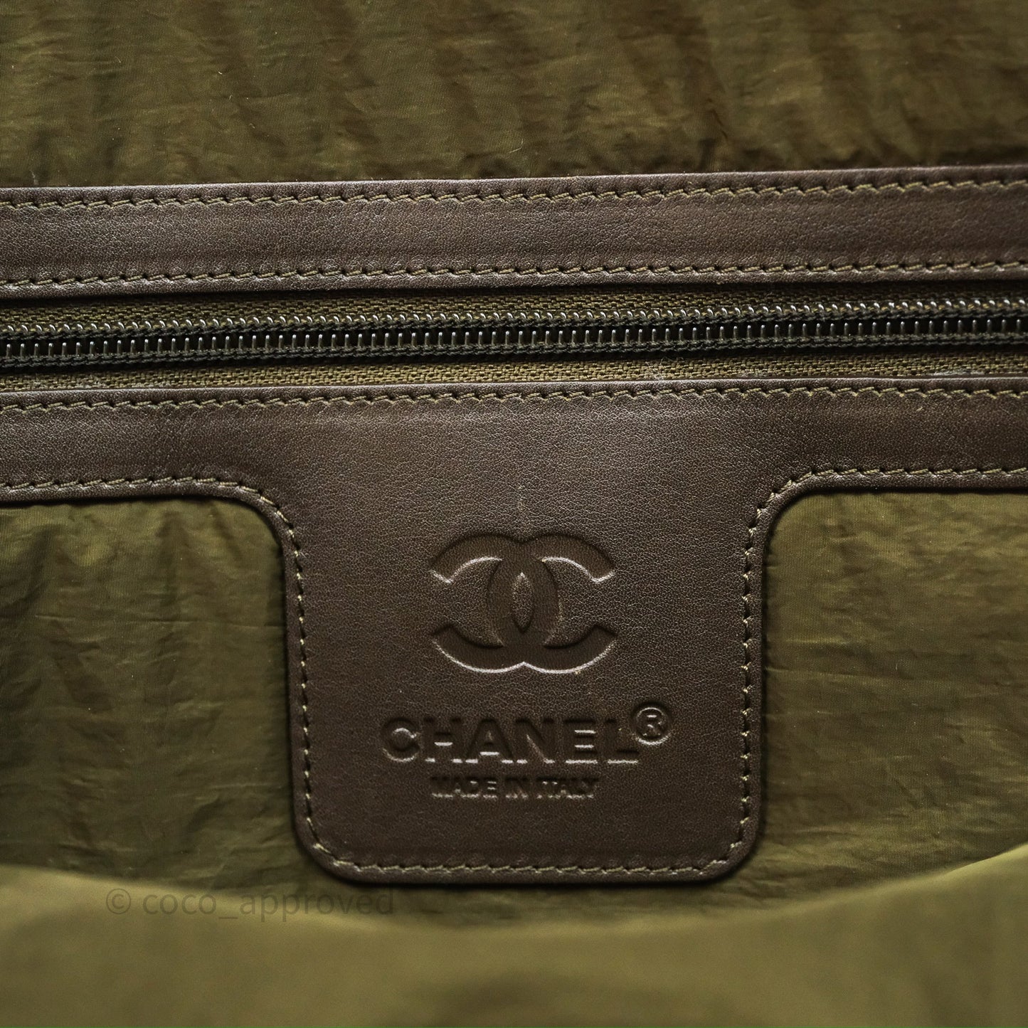 Chanel Coco Cocoon Tote Bag Navy Nylon Sliver Hardware