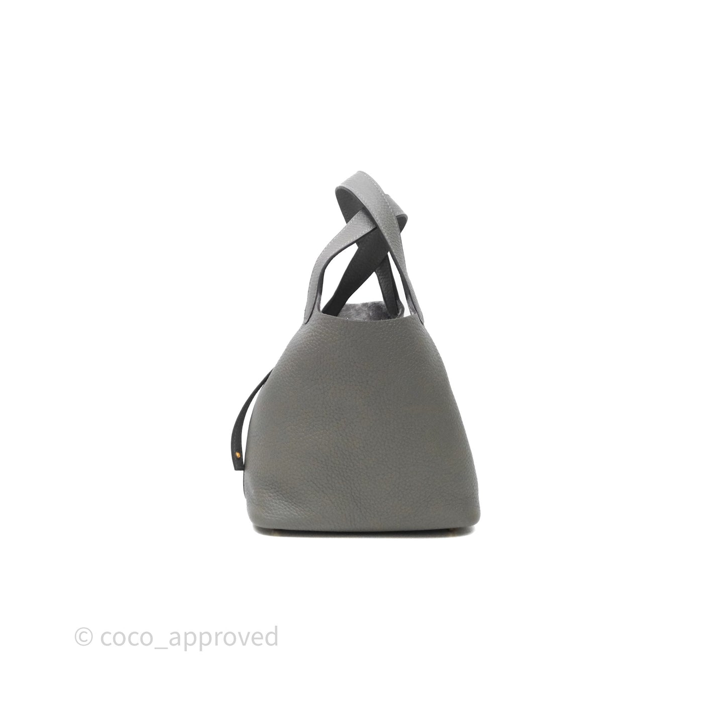 Hermès Picotin Lock 18 Gris Meyer 0L Clemence Gold Hardware