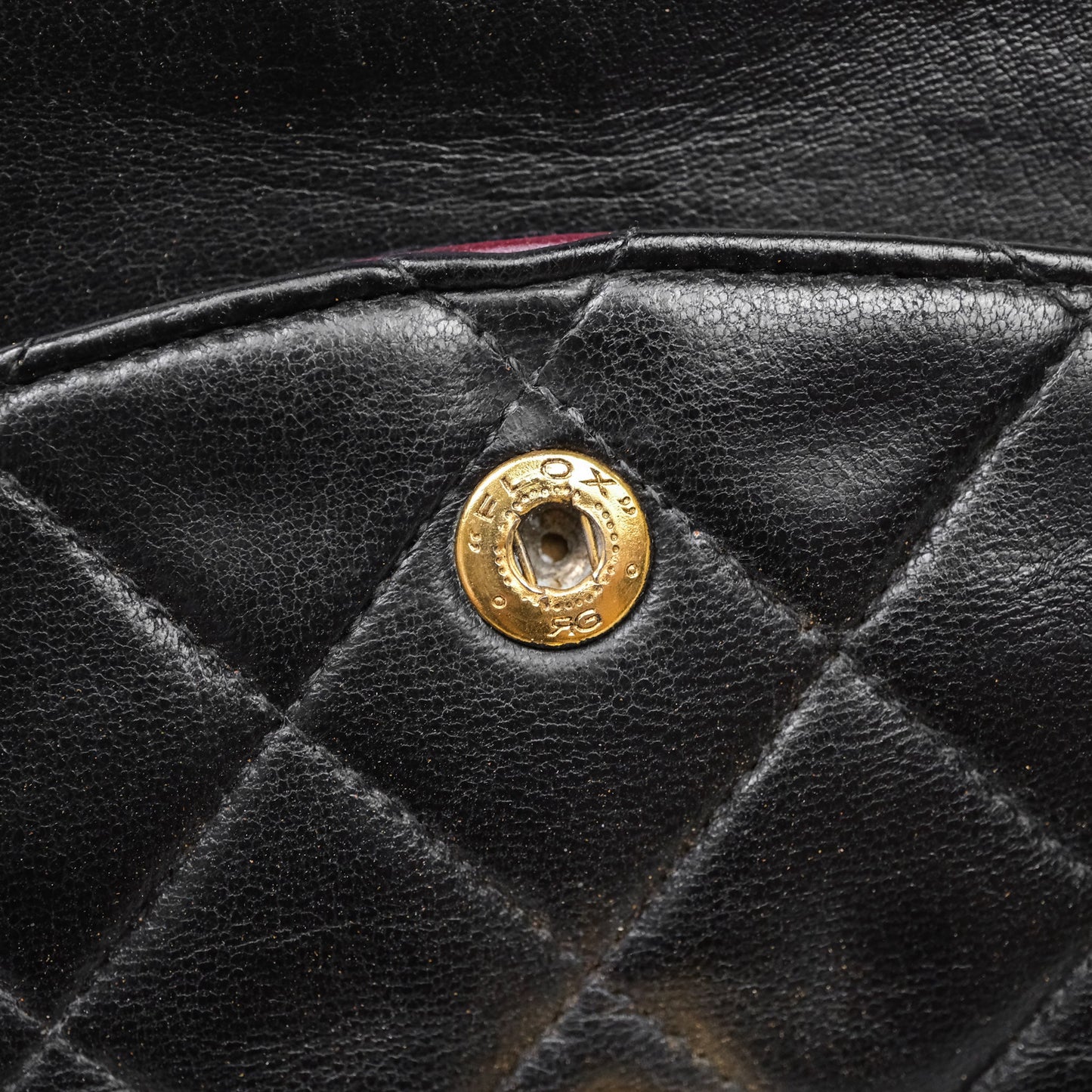 Chanel Classic Vintage Double Flap M/L Black Lambskin Gold Hardware