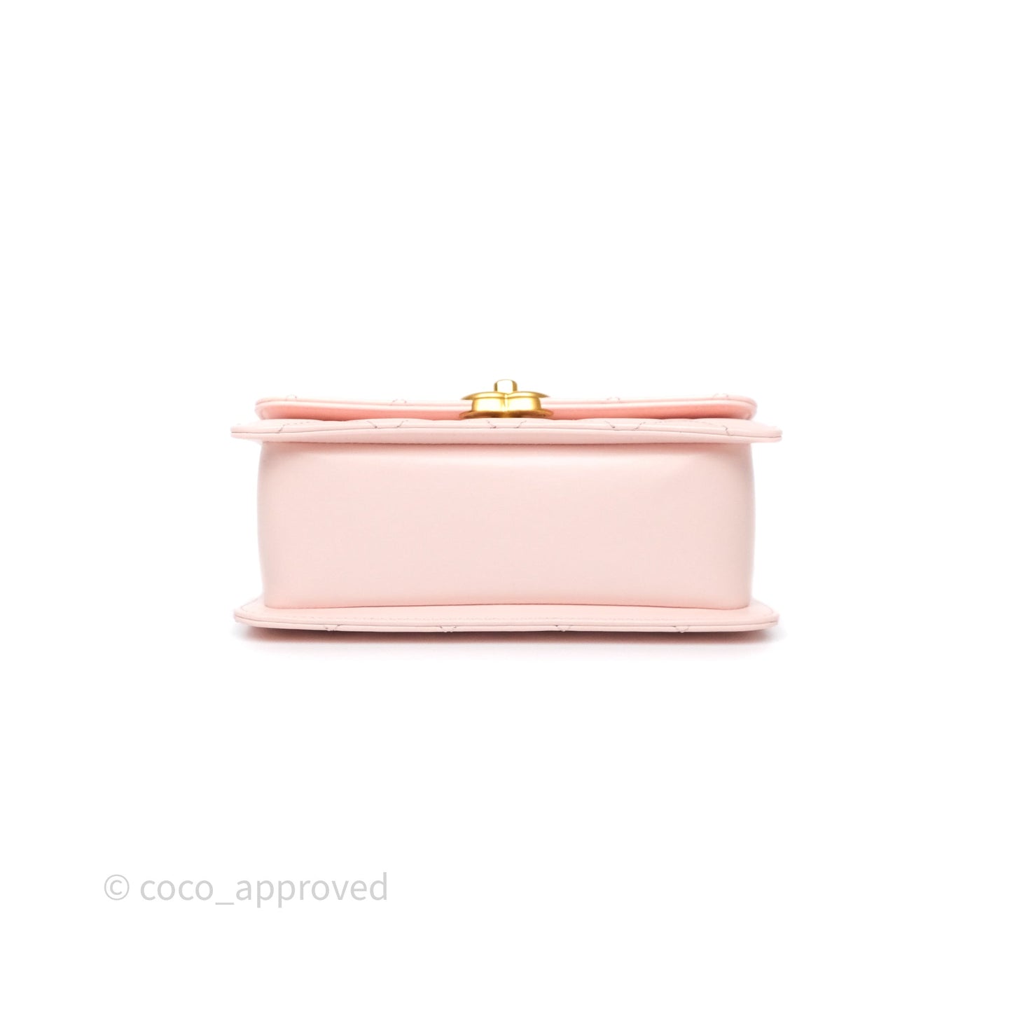 Chanel Quilted Mini Perfect Fit Adjustable Pink Calfskin Gold Hardware
