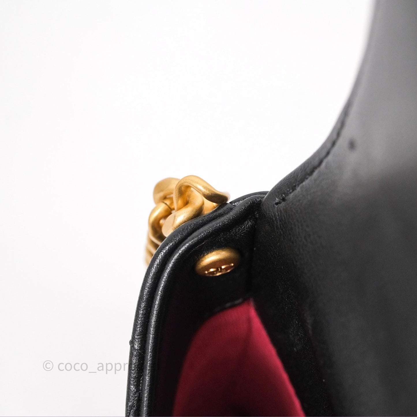 Chanel Small Pearl Hobo Bag Black Calfskin Aged Gold Hardware