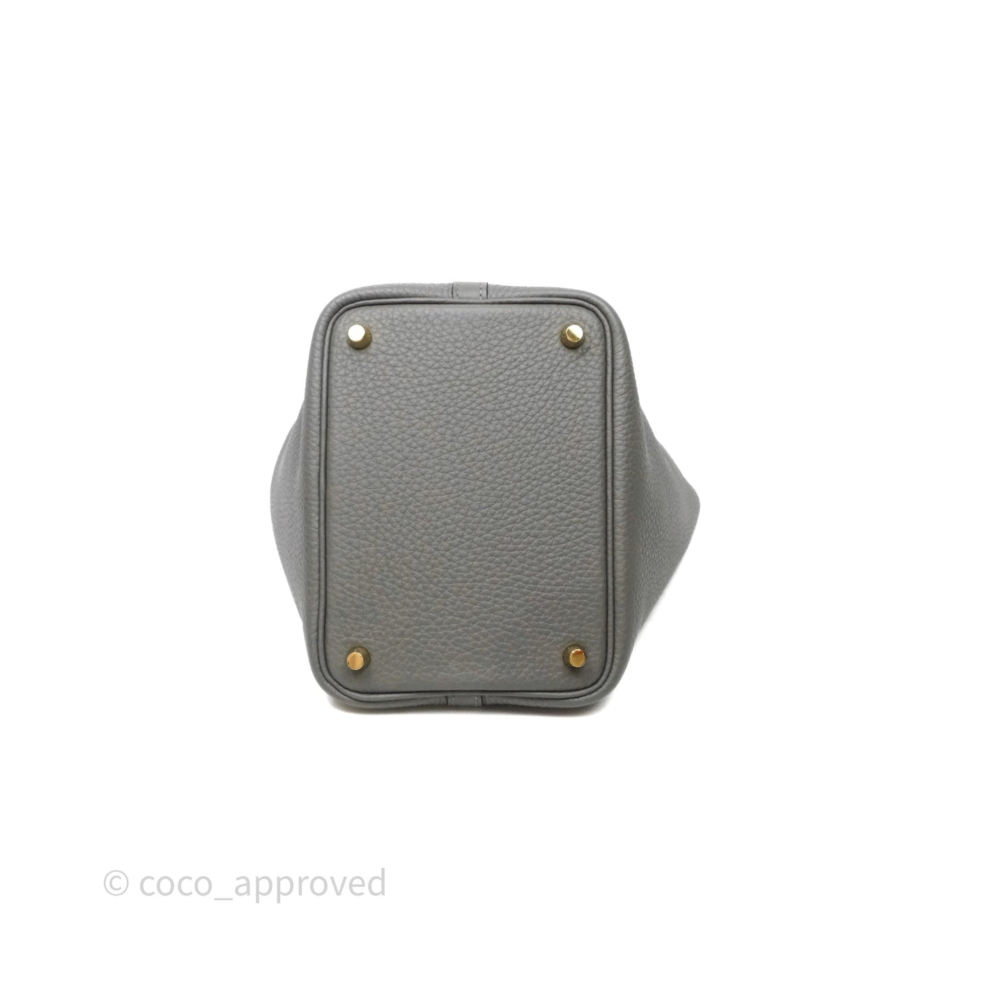 Hermès Picotin Lock 18 Gris Meyer 0L Clemence Gold Hardware