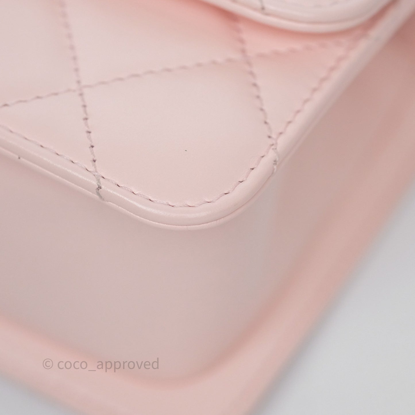Chanel Quilted Mini Perfect Fit Adjustable Pink Calfskin Gold Hardware