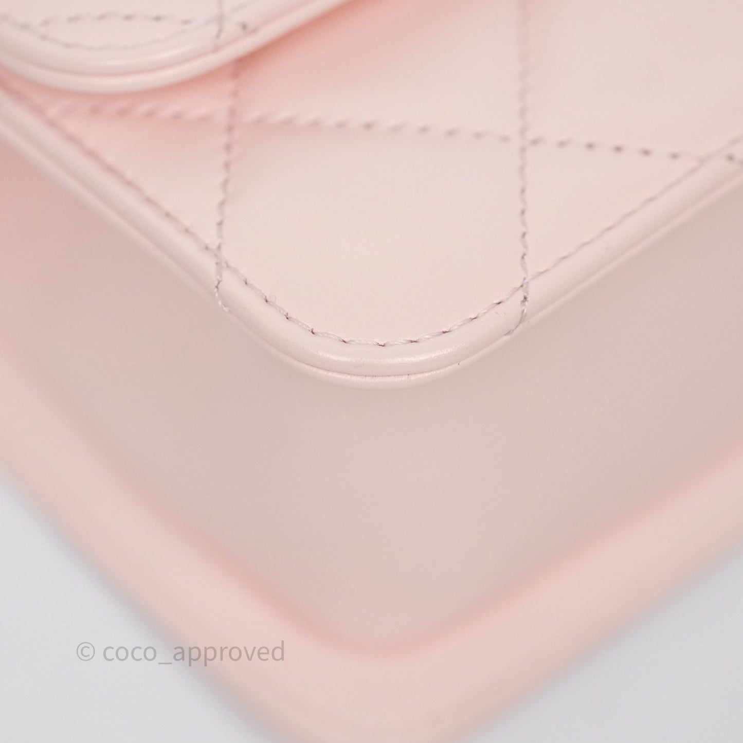 Chanel Quilted Mini Perfect Fit Adjustable Pink Calfskin Gold Hardware