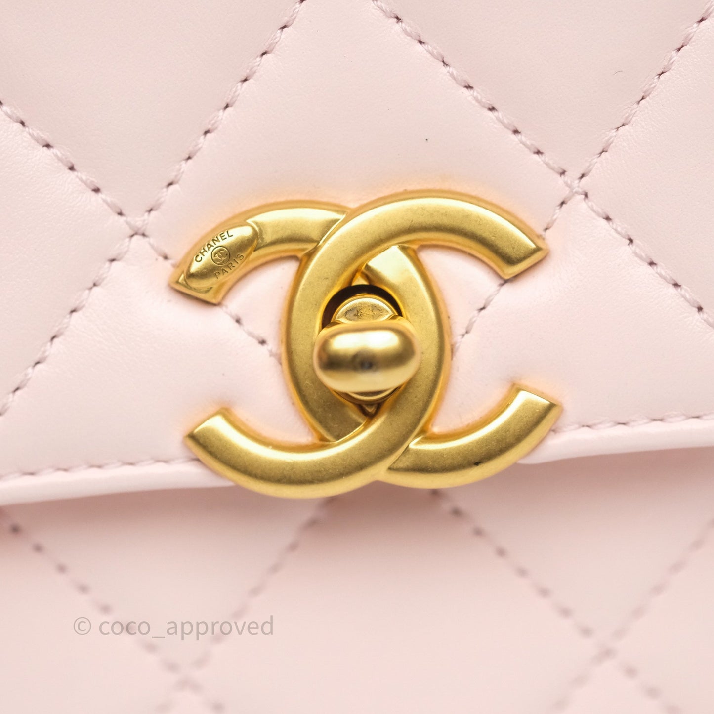 Chanel Quilted Mini Perfect Fit Adjustable Pink Calfskin Gold Hardware