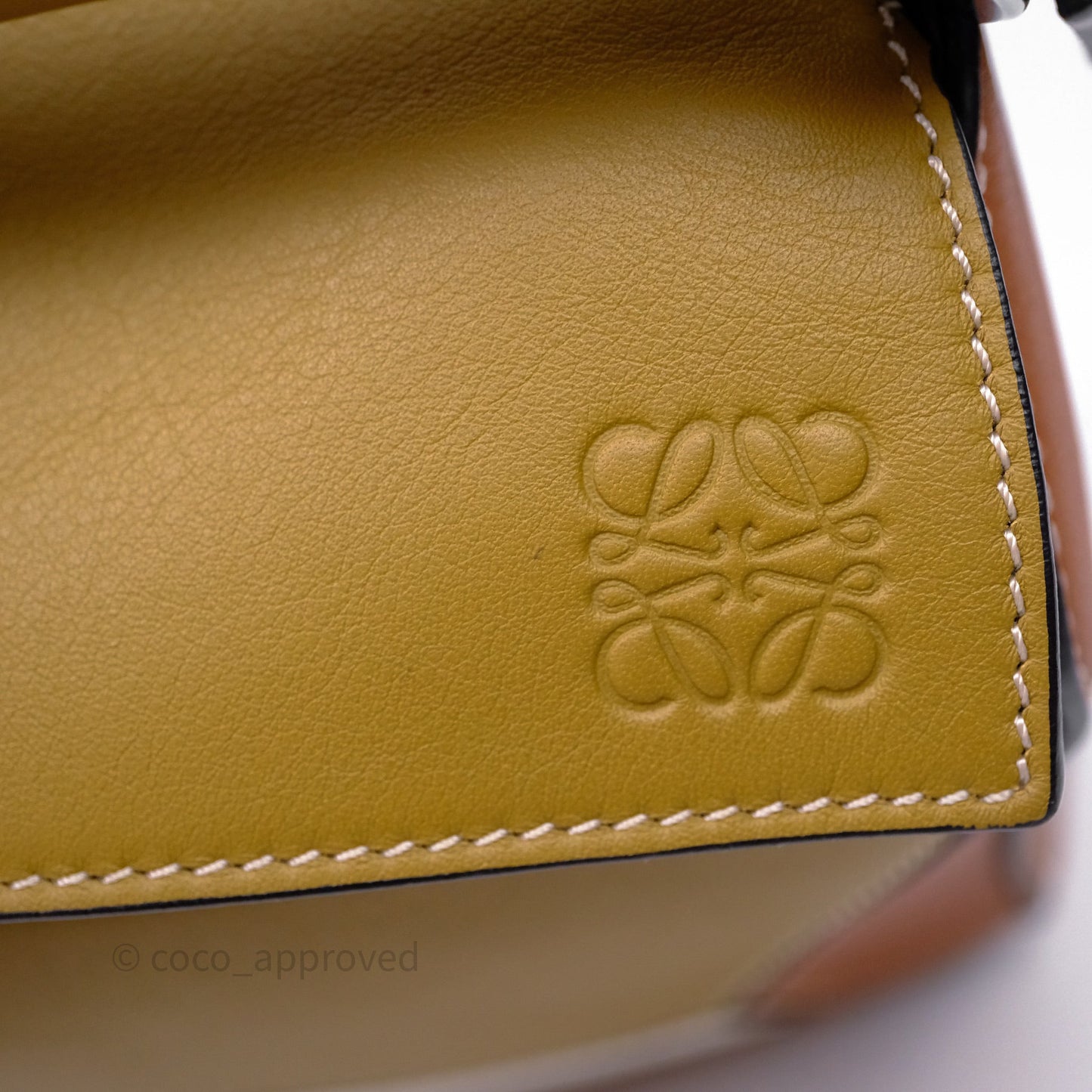 Loewe Small Puzzle Bag Khaki/ Tan Silver Hardware