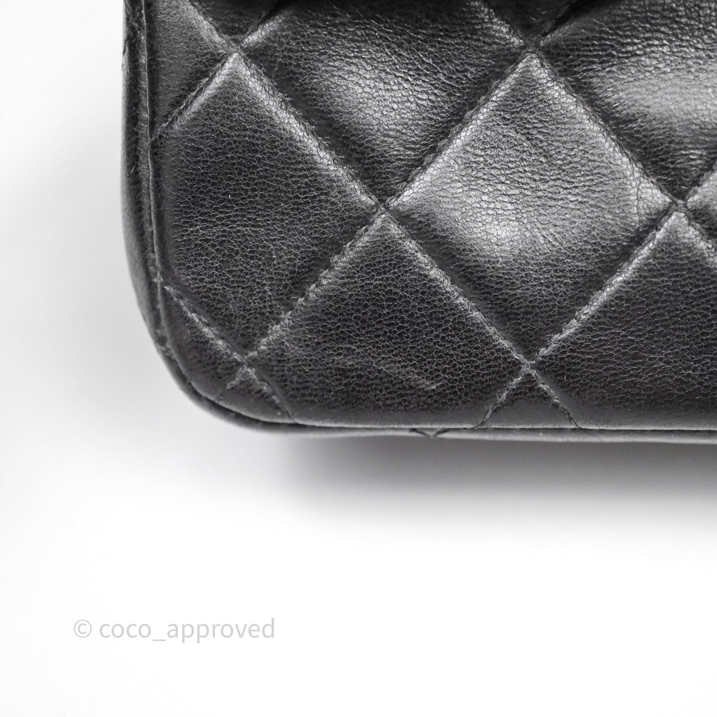 Chanel Classic Vintage Double Flap M/L Black Lambskin Gold Hardware