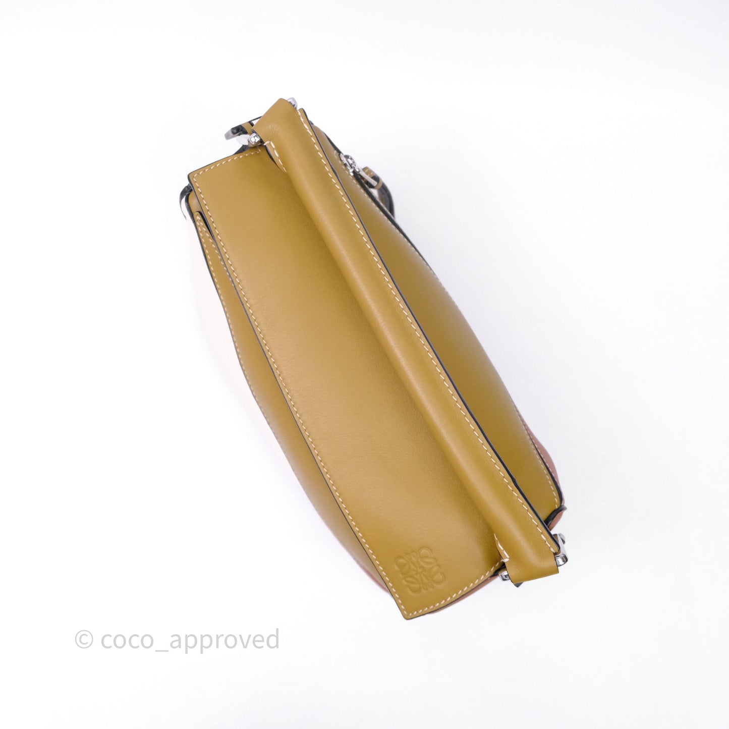 Loewe Small Puzzle Bag Khaki/ Tan Silver Hardware