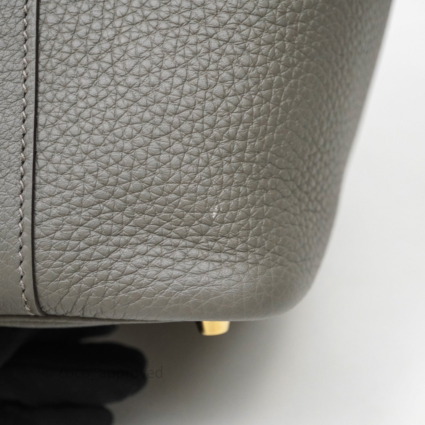 Hermès Picotin Lock 18 Gris Meyer 0L Clemence Gold Hardware