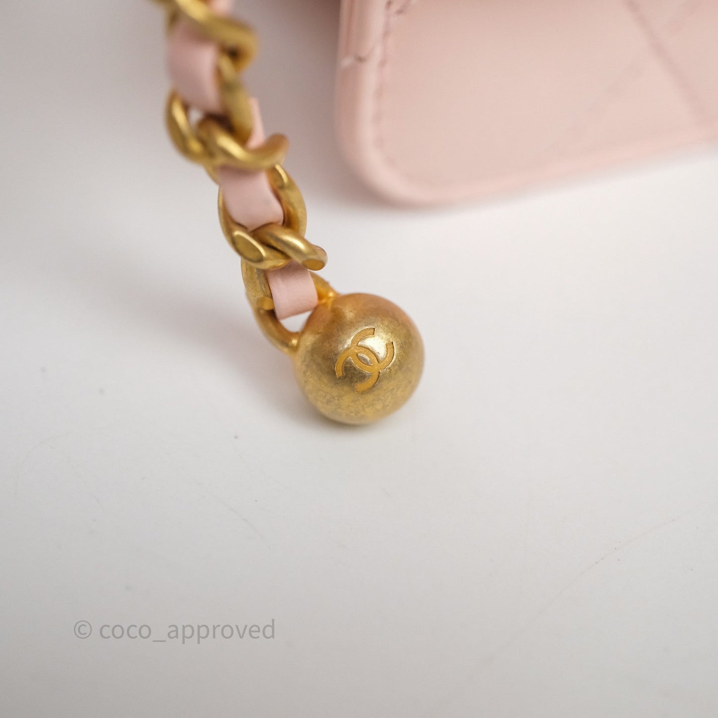 Chanel Quilted Mini Perfect Fit Adjustable Pink Calfskin Gold Hardware
