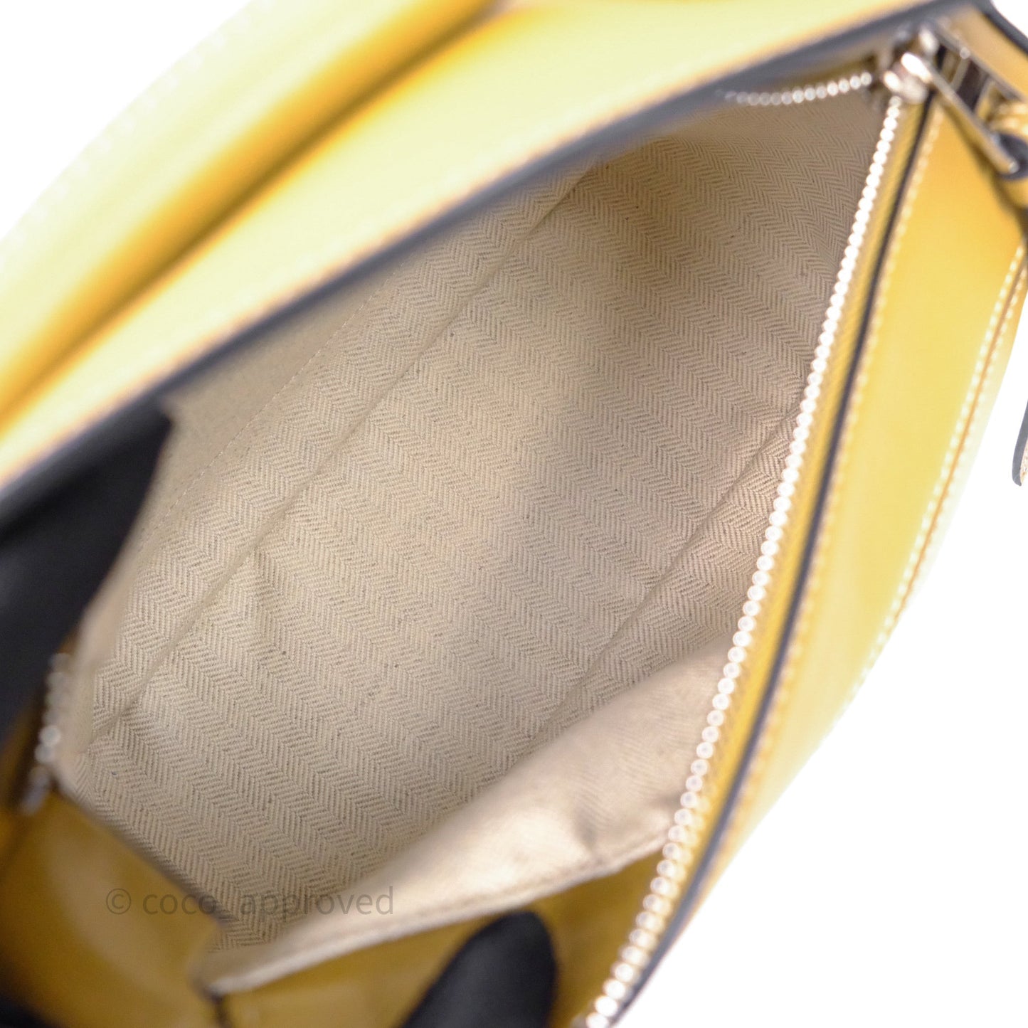 Loewe Small Puzzle Bag Khaki/ Tan Silver Hardware
