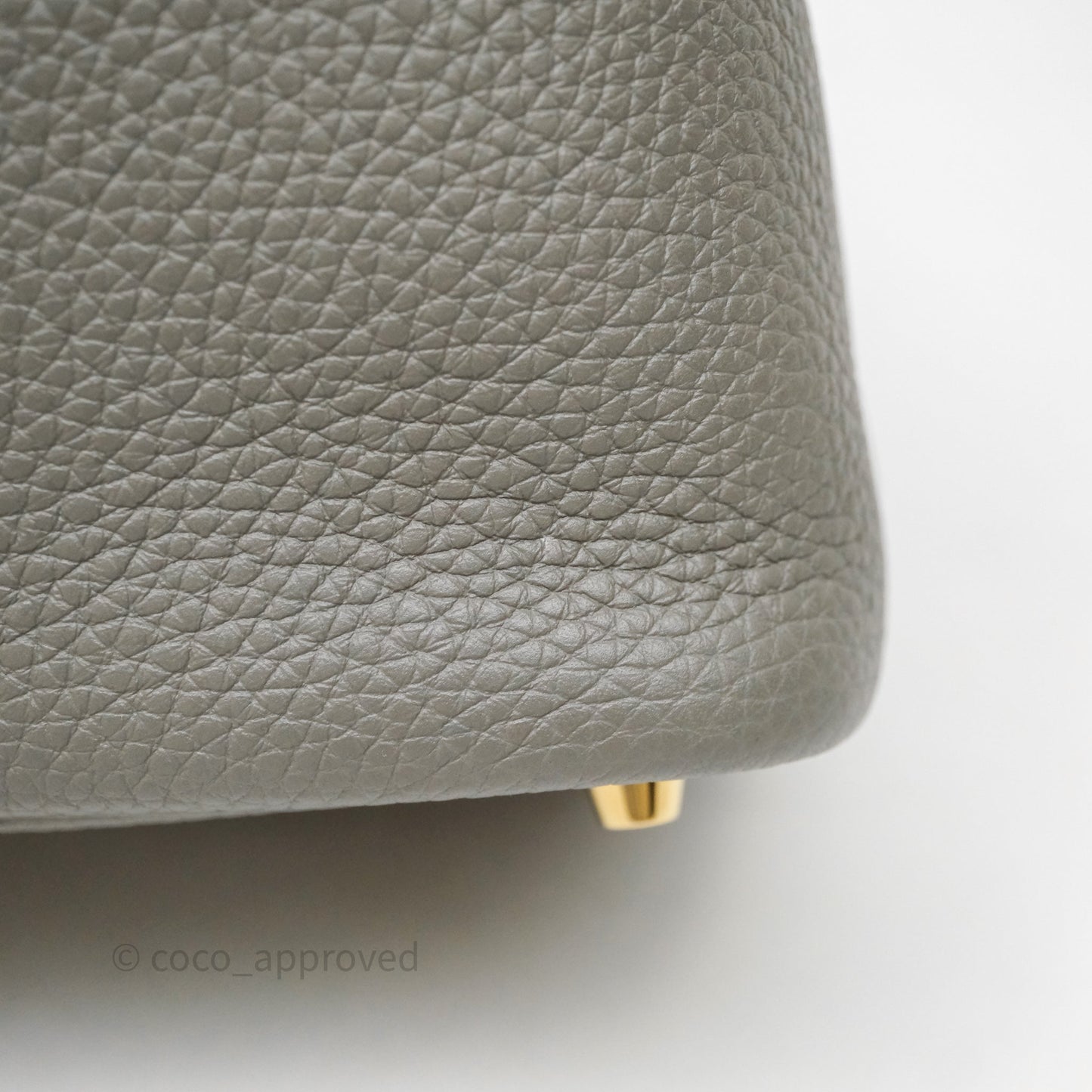 Hermès Picotin Lock 18 Gris Meyer 0L Clemence Gold Hardware