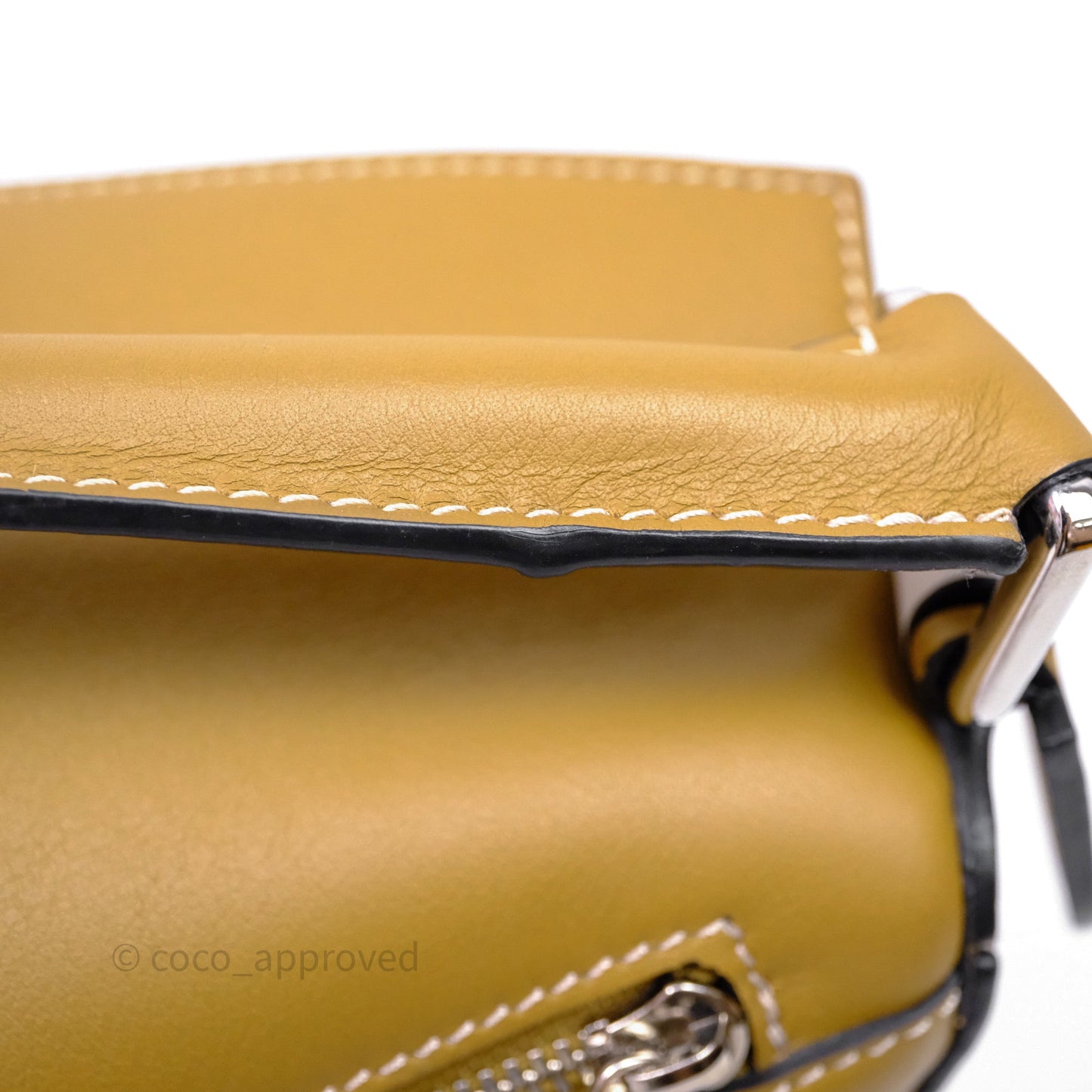 Loewe Small Puzzle Bag Khaki/ Tan Silver Hardware