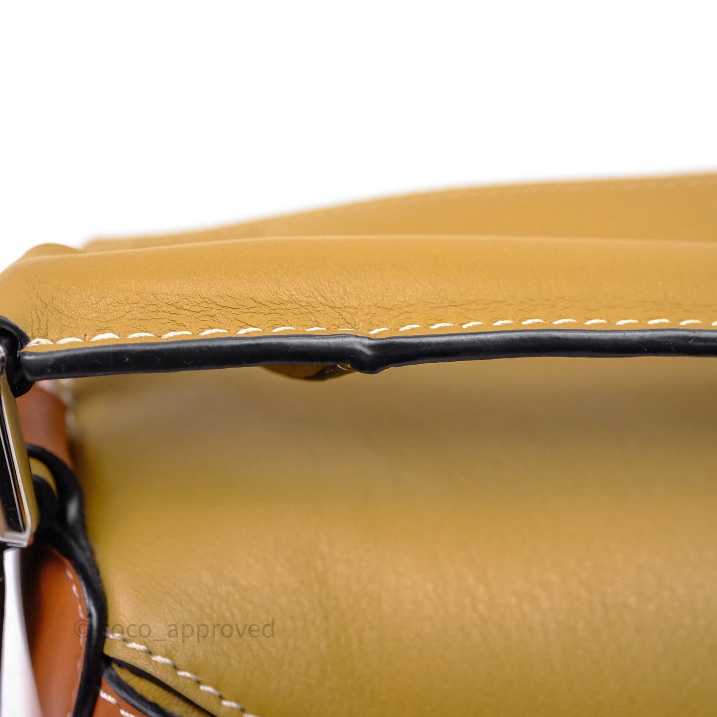 Loewe Small Puzzle Bag Khaki/ Tan Silver Hardware