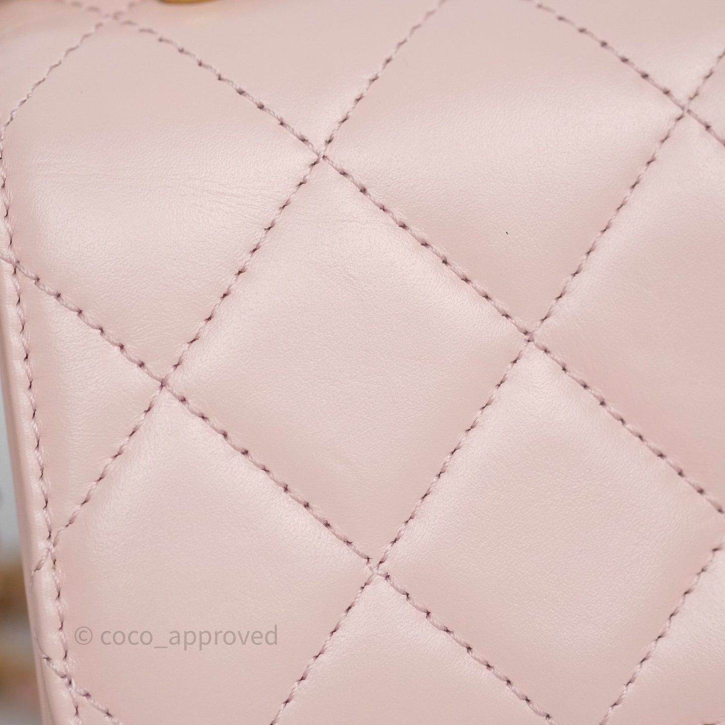 Chanel Quilted Mini Perfect Fit Adjustable Pink Calfskin Gold Hardware
