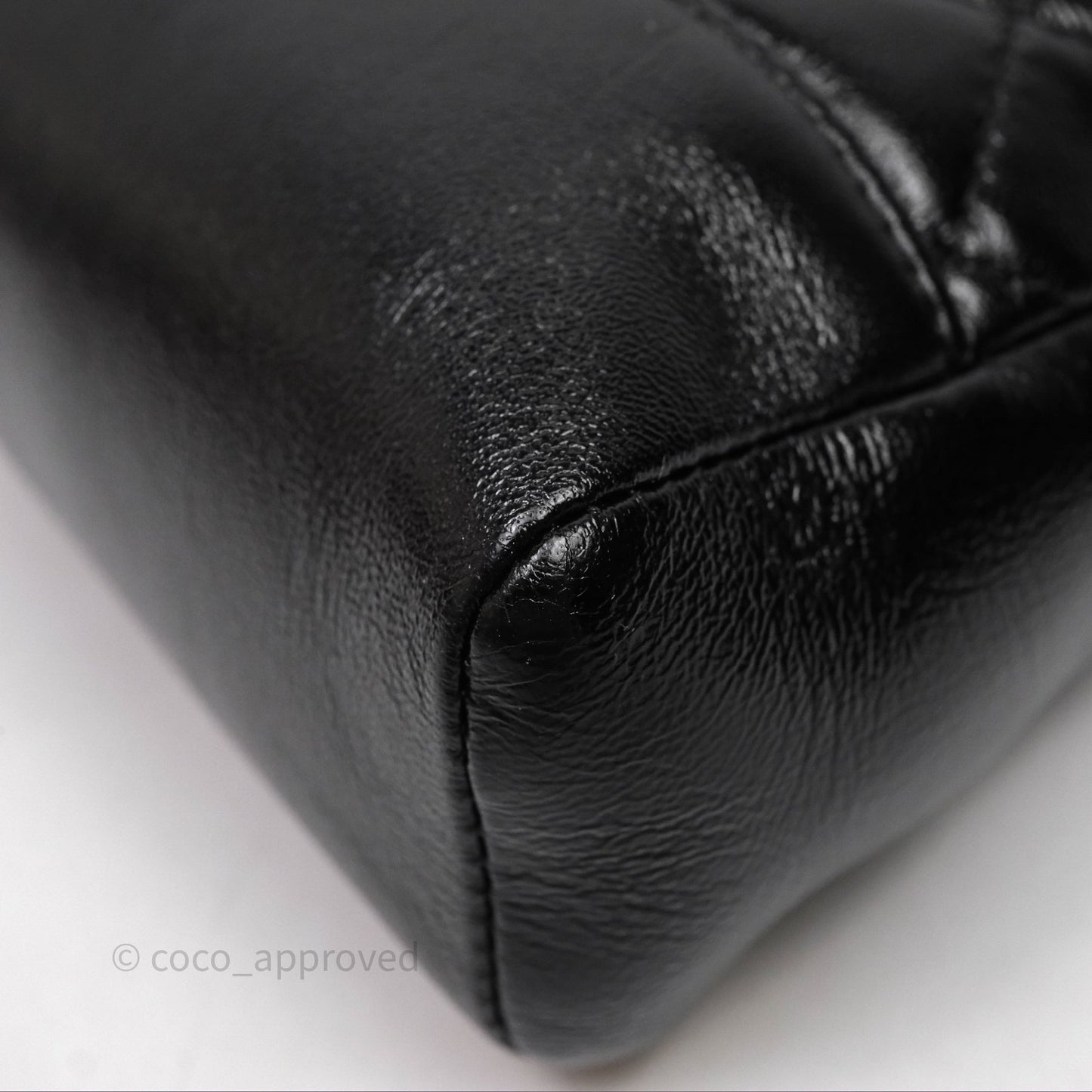 Chanel 31 Small Shopping Bag Shiny Lambskin Black Gold Hardware