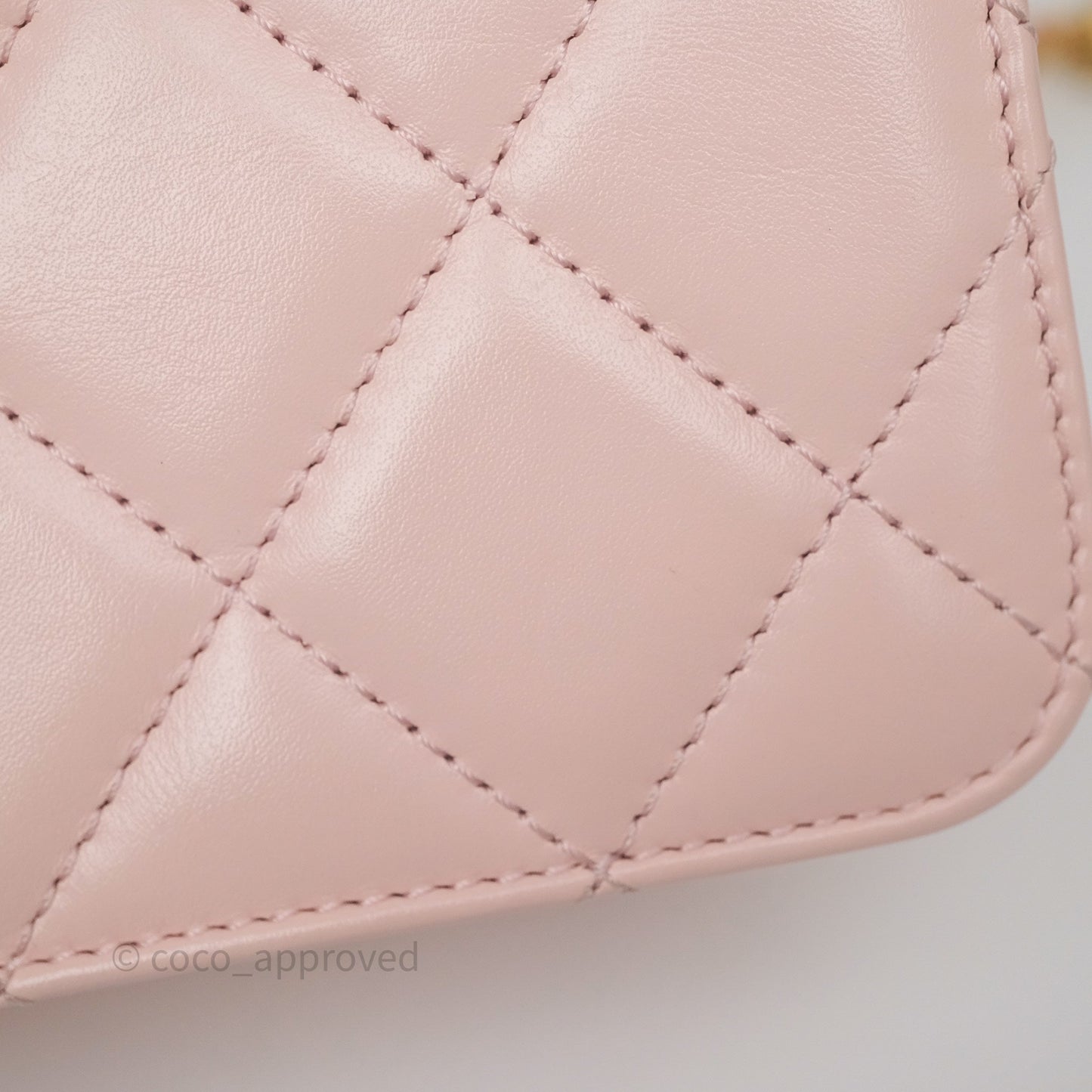 Chanel Quilted Mini Perfect Fit Adjustable Pink Calfskin Gold Hardware