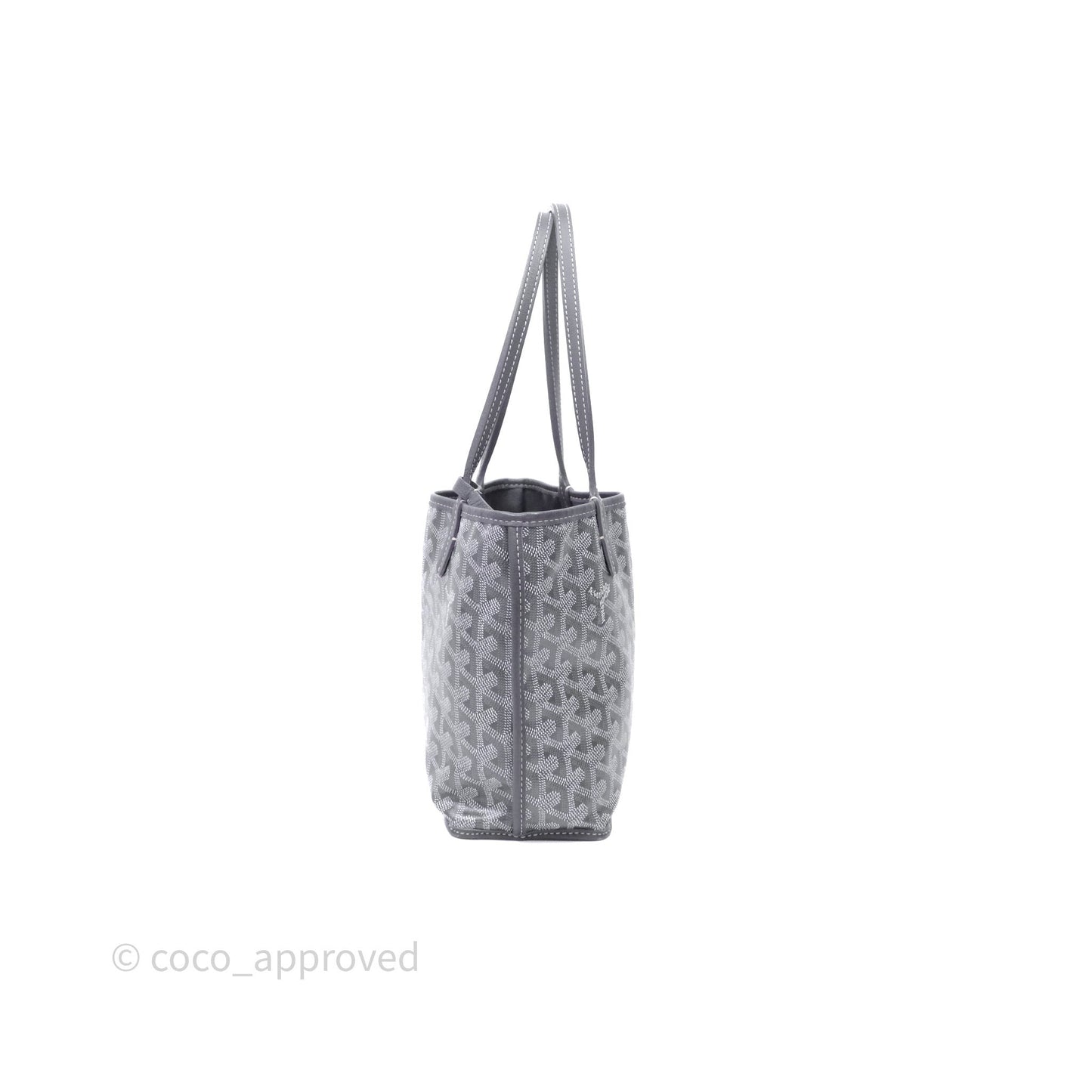 Goyard Anjou Mini Bag Goyardine Canvas Grey
