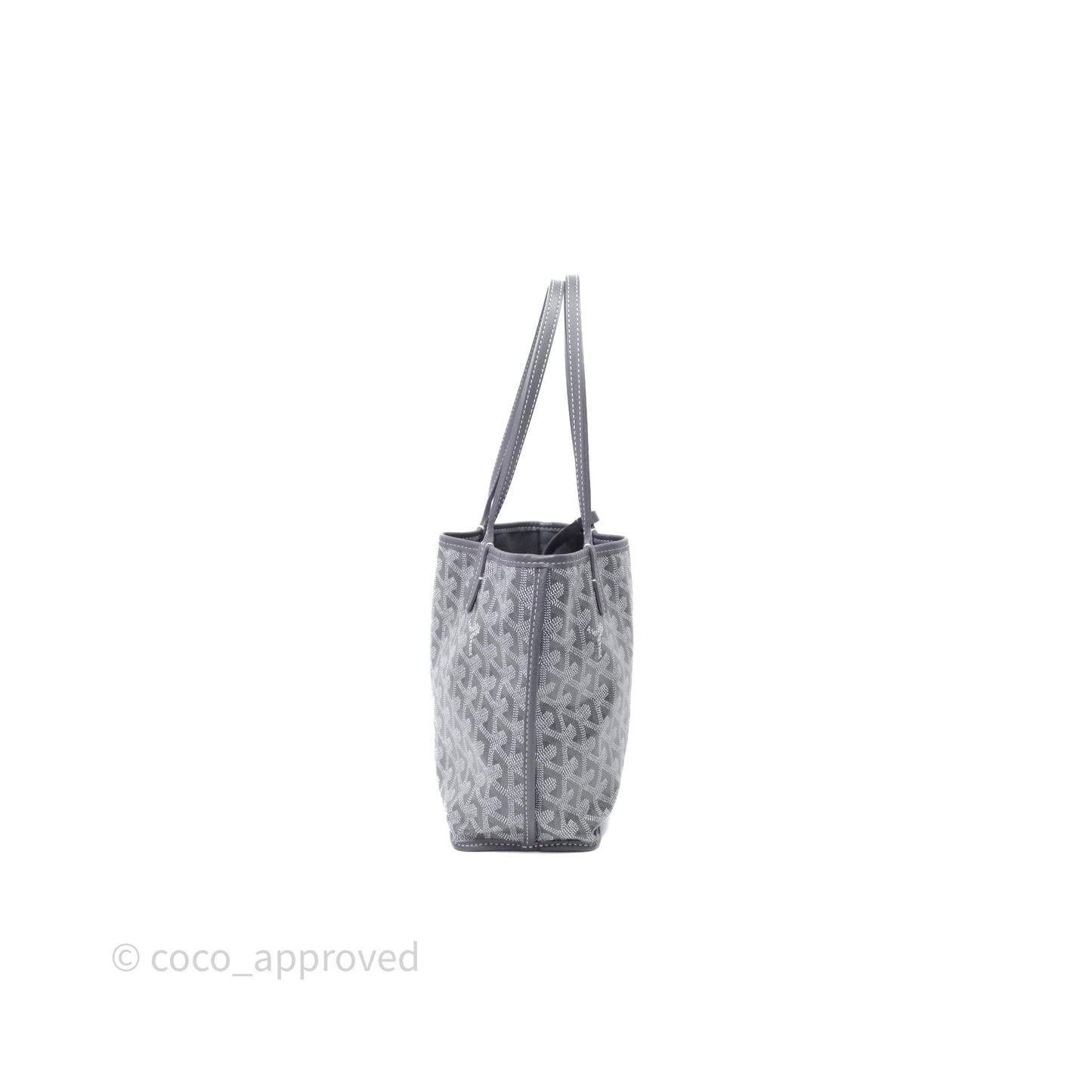 Goyard Anjou Mini Bag Goyardine Canvas Grey