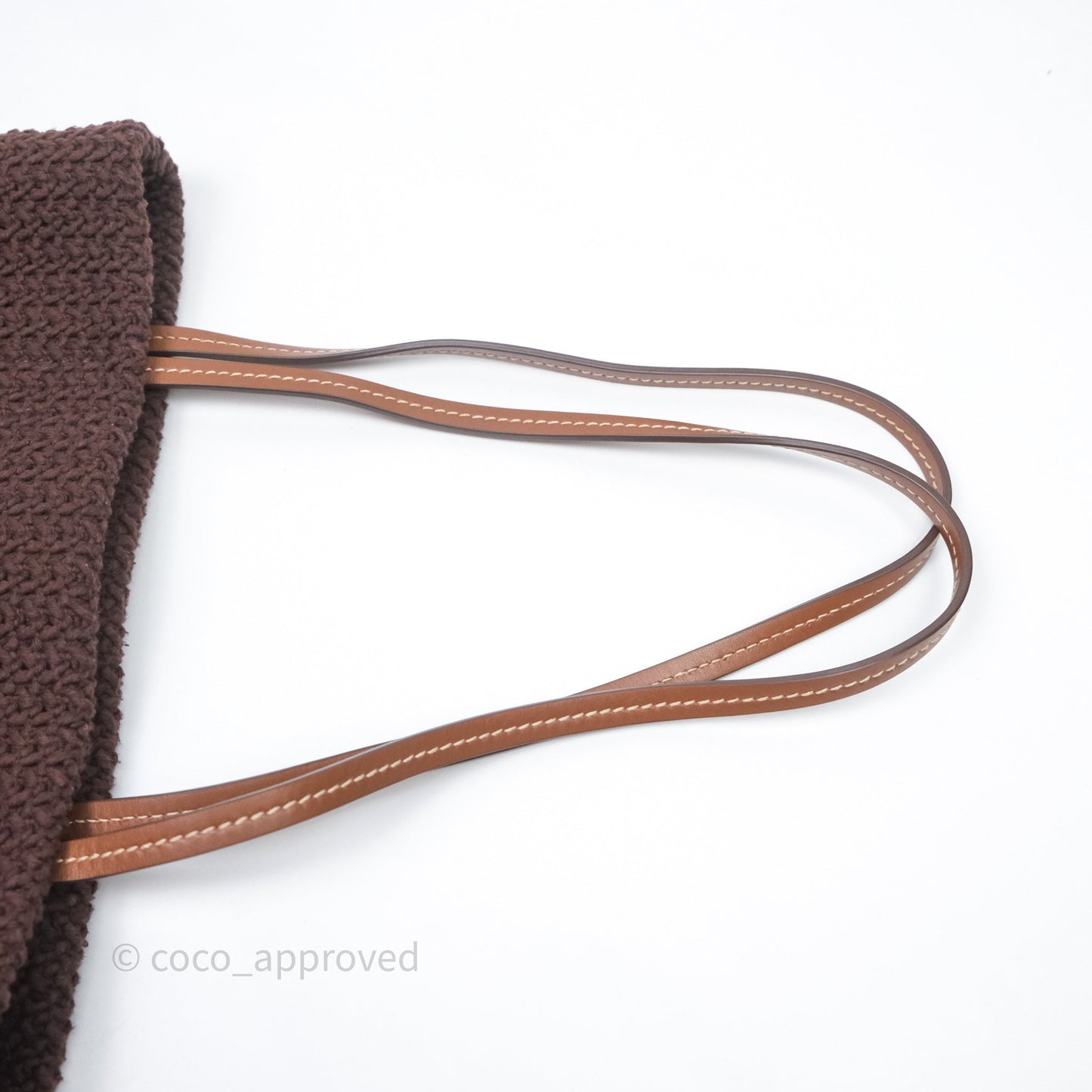 Miu Miu Raffia-Effect Woven Crochet Tote Bag Brown