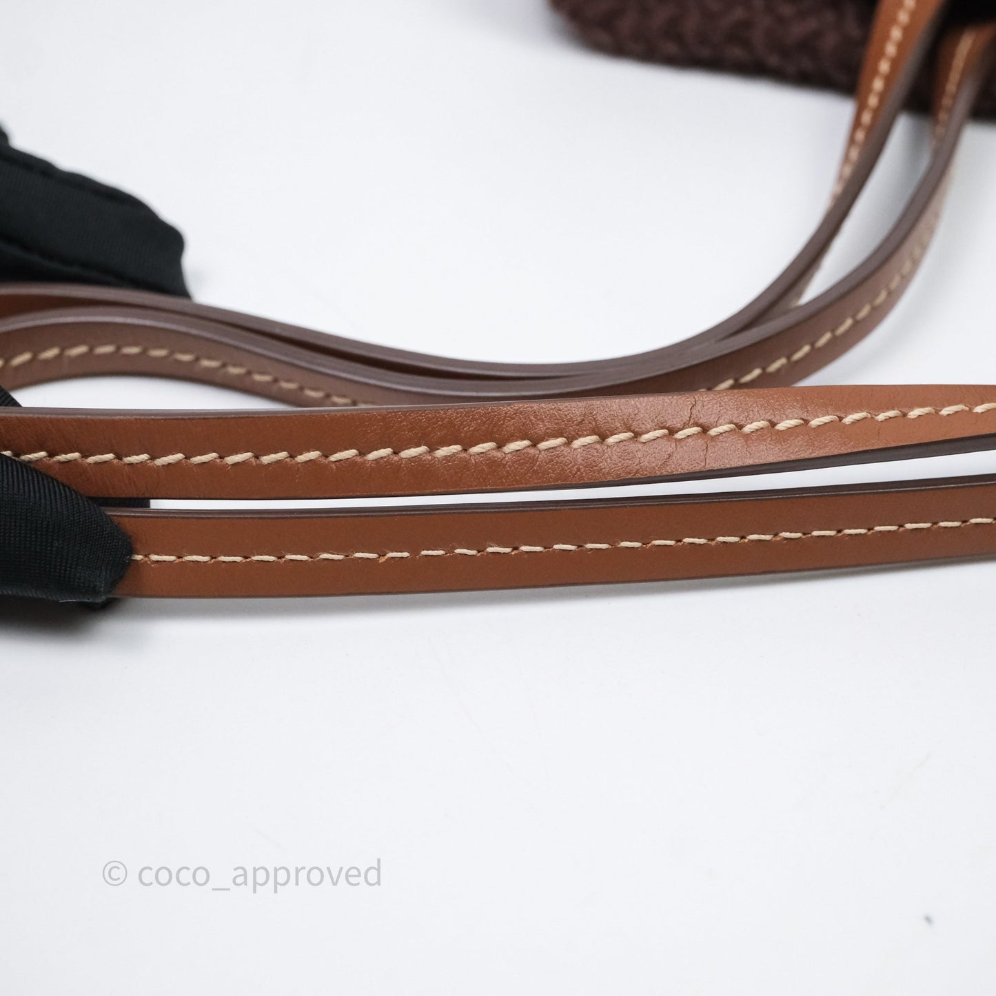 Miu Miu Raffia-Effect Woven Crochet Tote Bag Brown