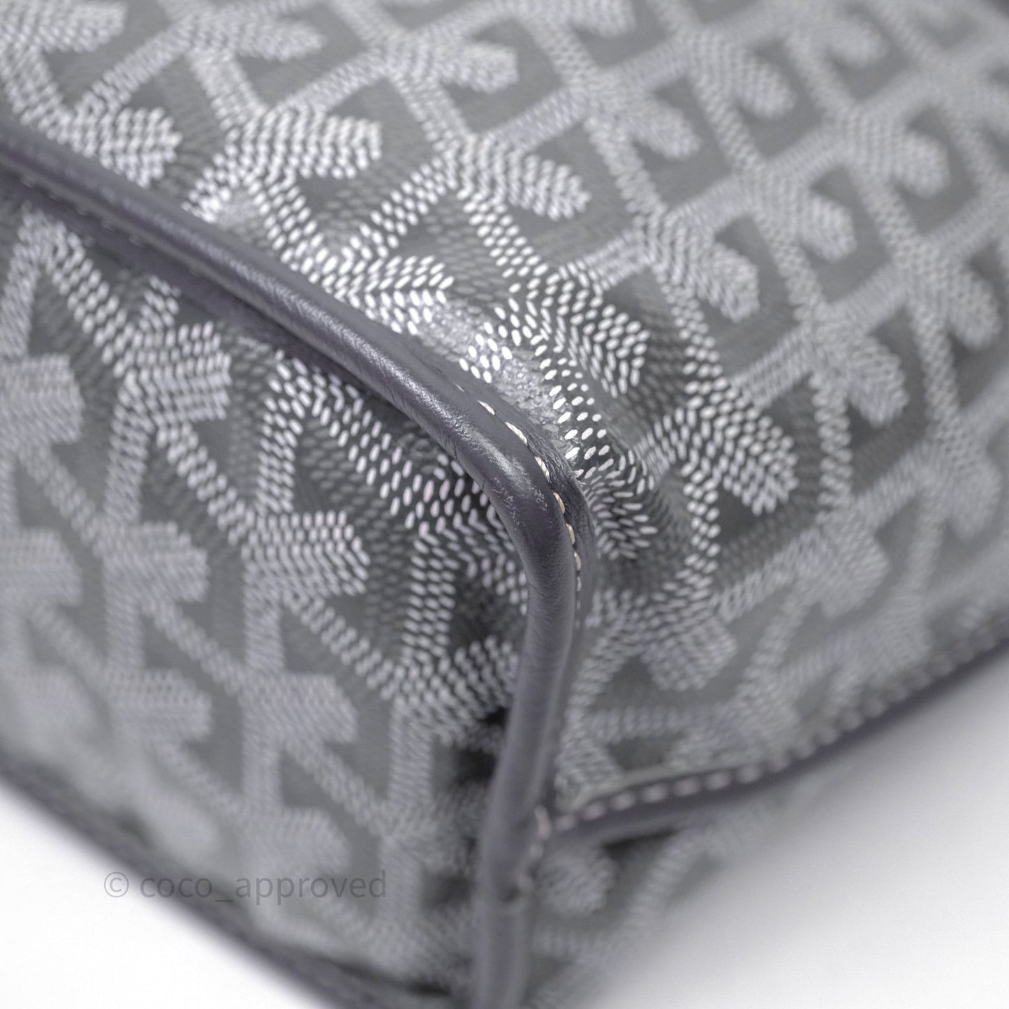 Goyard Anjou Mini Bag Goyardine Canvas Grey