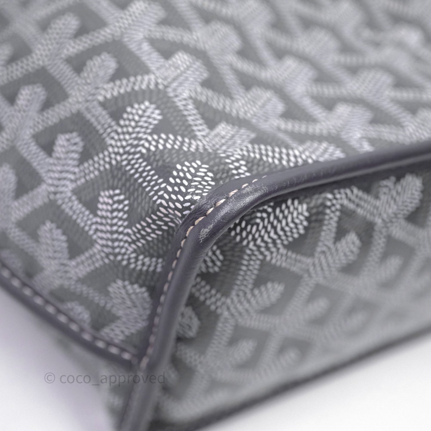 Goyard Anjou Mini Bag Goyardine Canvas Grey