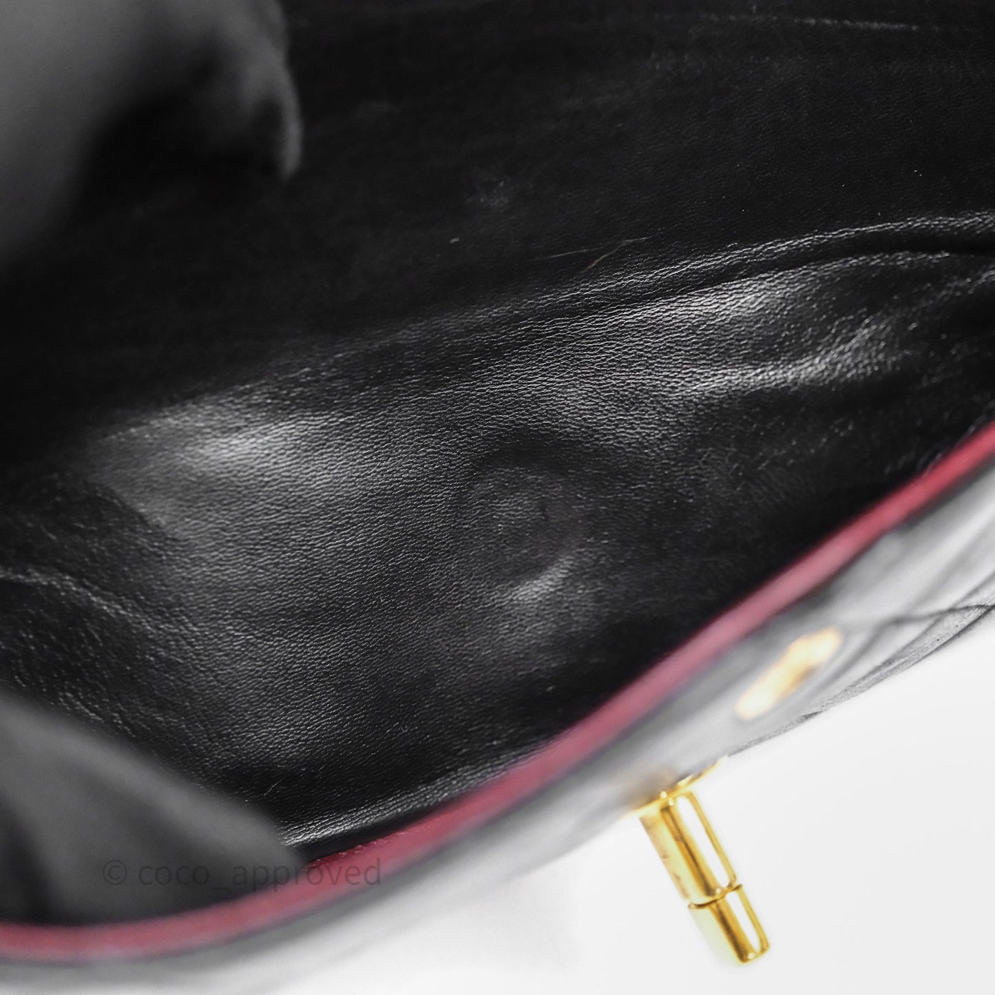 Chanel Classic Vintage Double Flap M/L Black Lambskin Gold Hardware