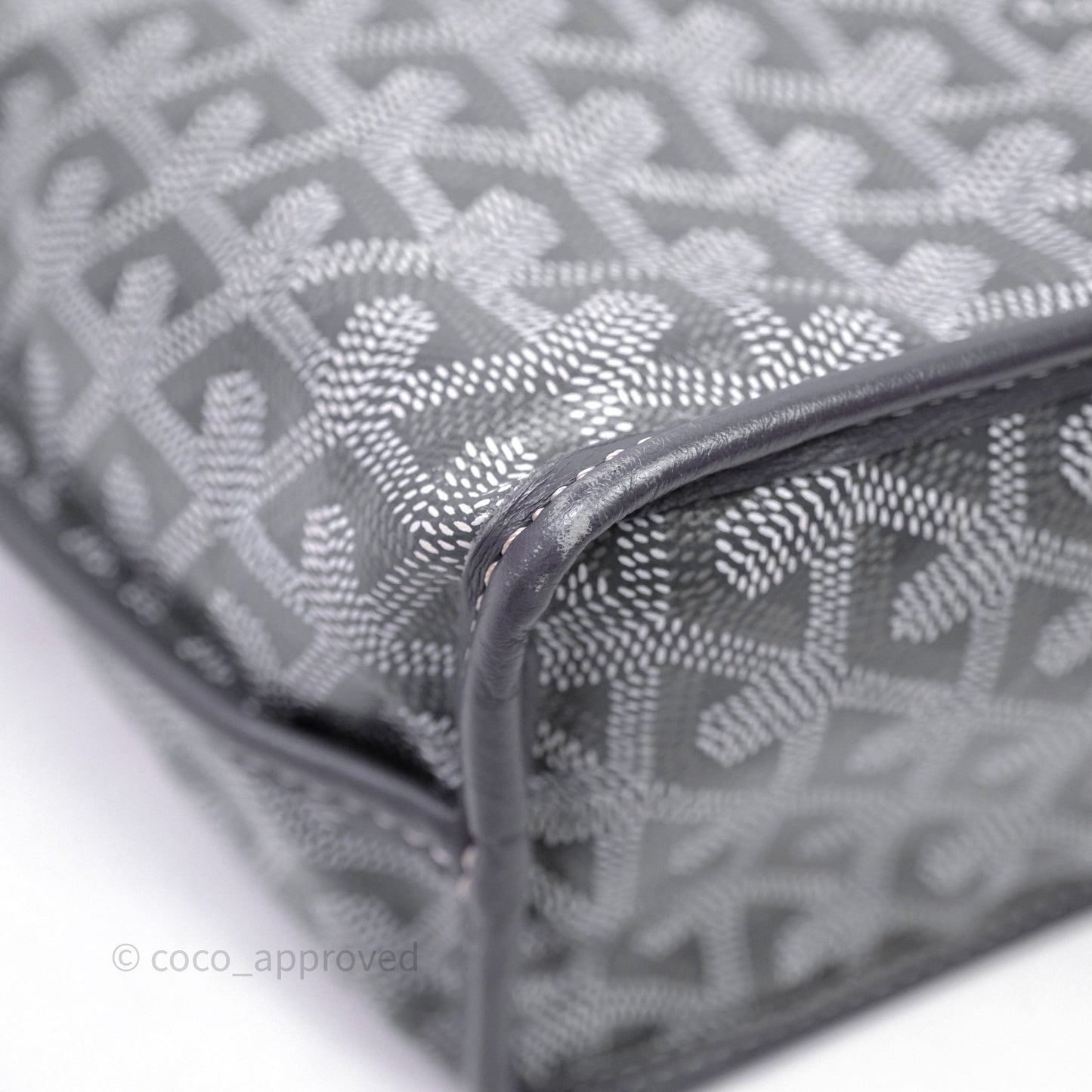 Goyard Anjou Mini Bag Goyardine Canvas Grey