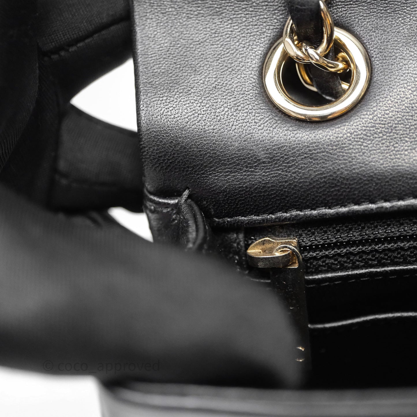 Chanel Classic M/L Medium Flap Bag Valentine Limited Edition Black Lambskin Gold Hardware