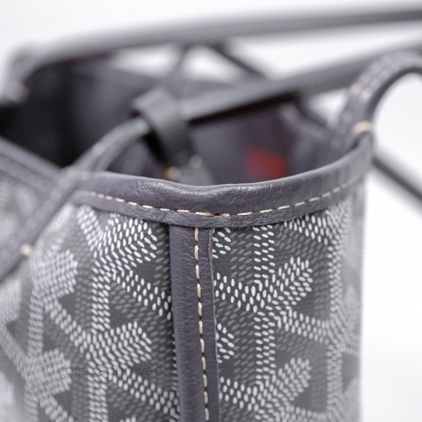 Goyard Anjou Mini Bag Goyardine Canvas Grey