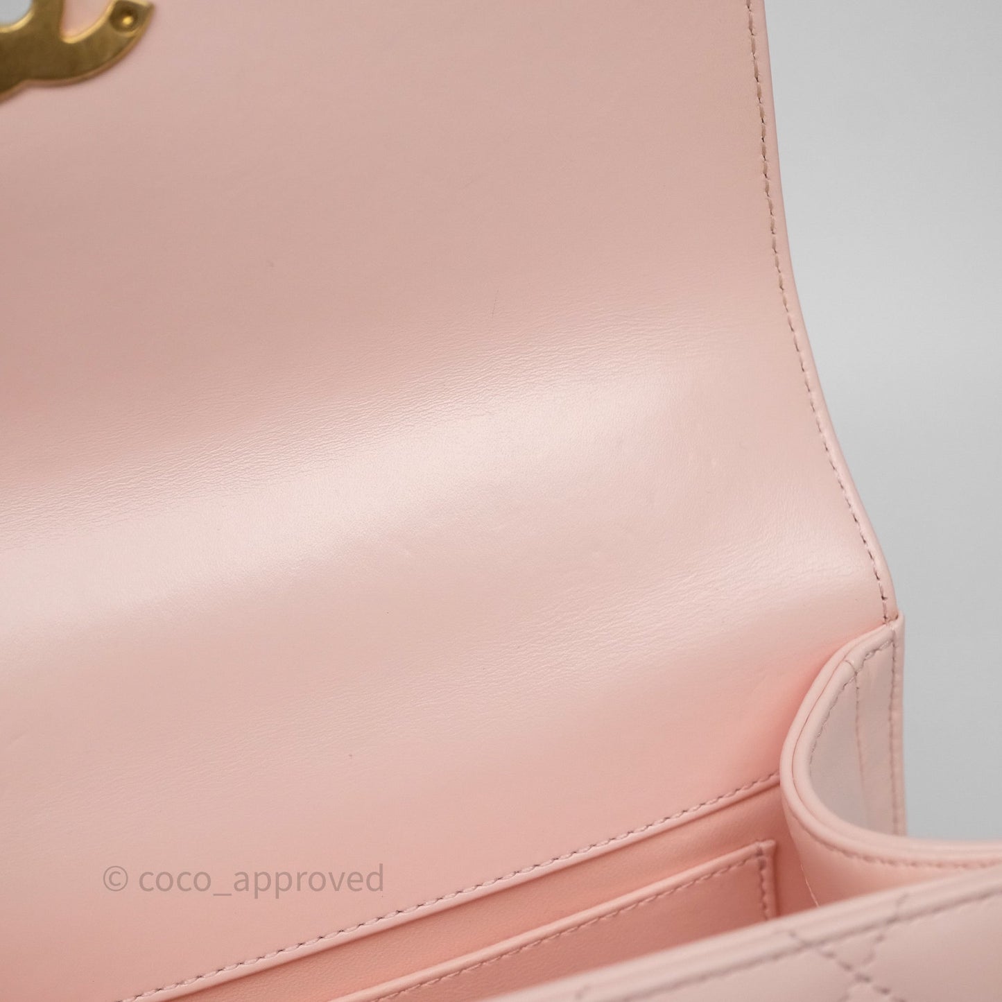 Chanel Quilted Mini Perfect Fit Adjustable Pink Calfskin Gold Hardware