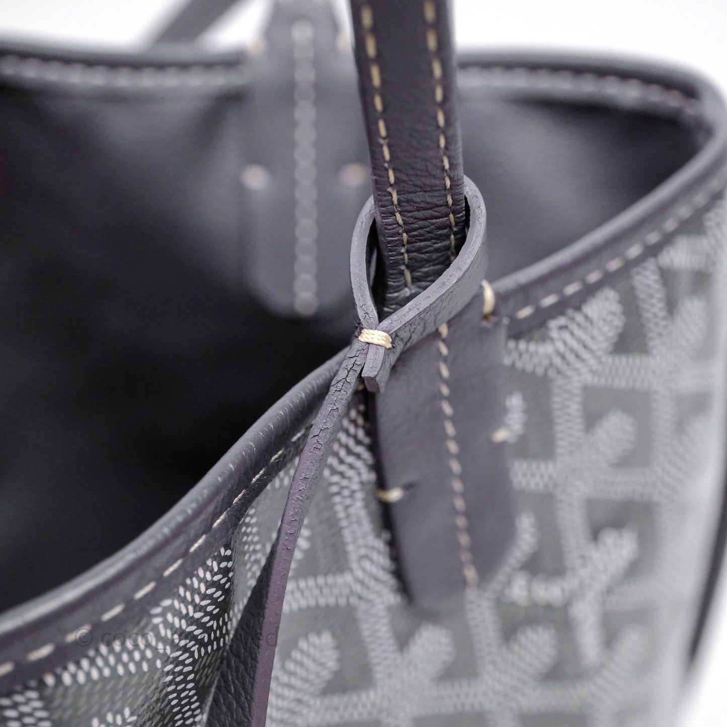 Goyard Anjou Mini Bag Goyardine Canvas Grey